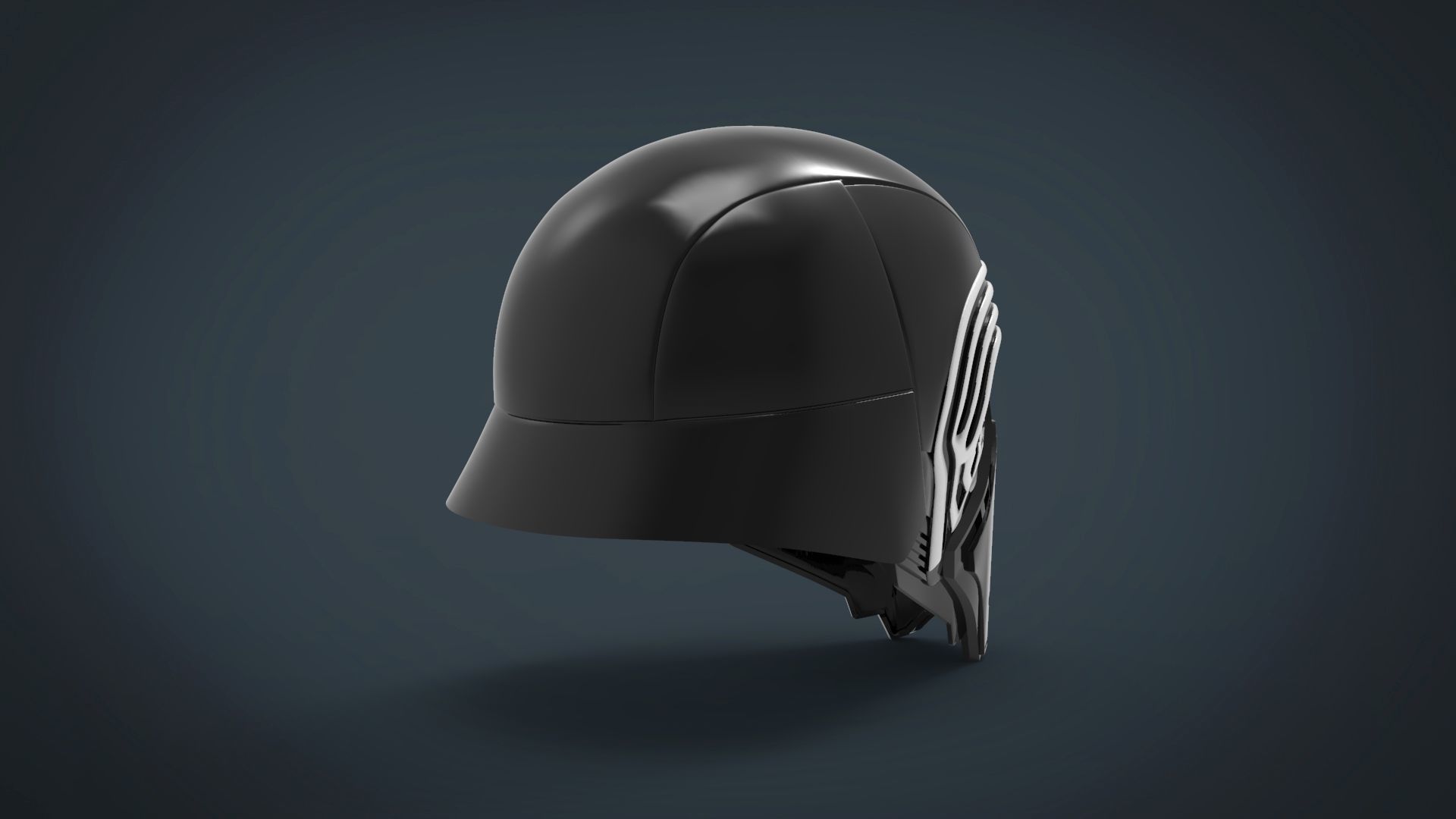Kylo Ren Helmet - stl files for 3d printing 3D print ready model 3D print model_6