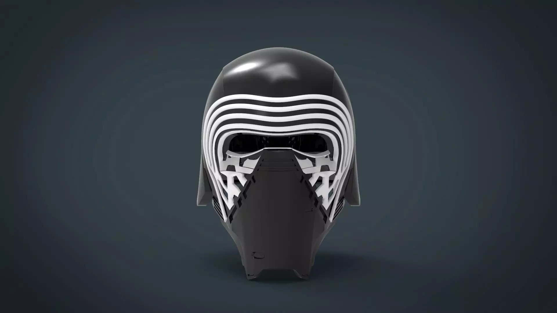 Kylo Ren Helmet - stl files for 3d printing 3D print ready model 3D print model_0