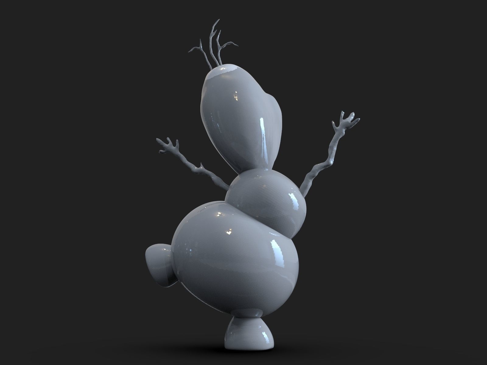 Olaf Frozen Fanart 3D print model_21
