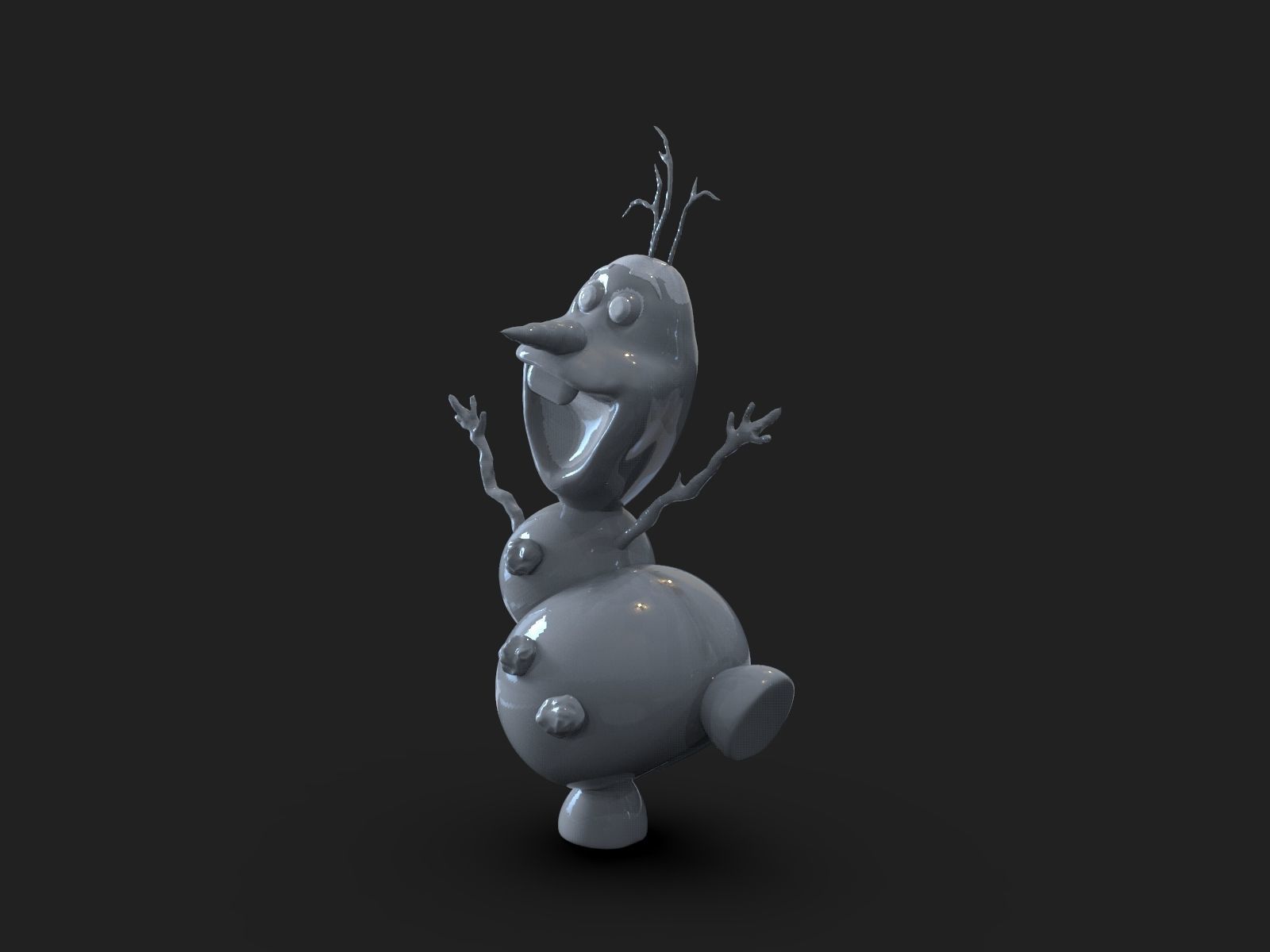 Olaf Frozen Fanart 3D print model_15