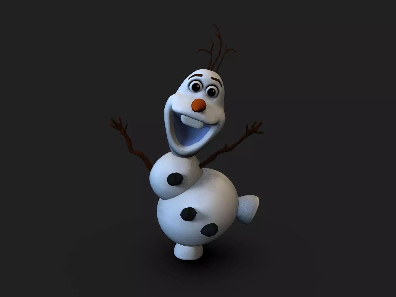 Olaf Frozen Fanart 3D print model_0