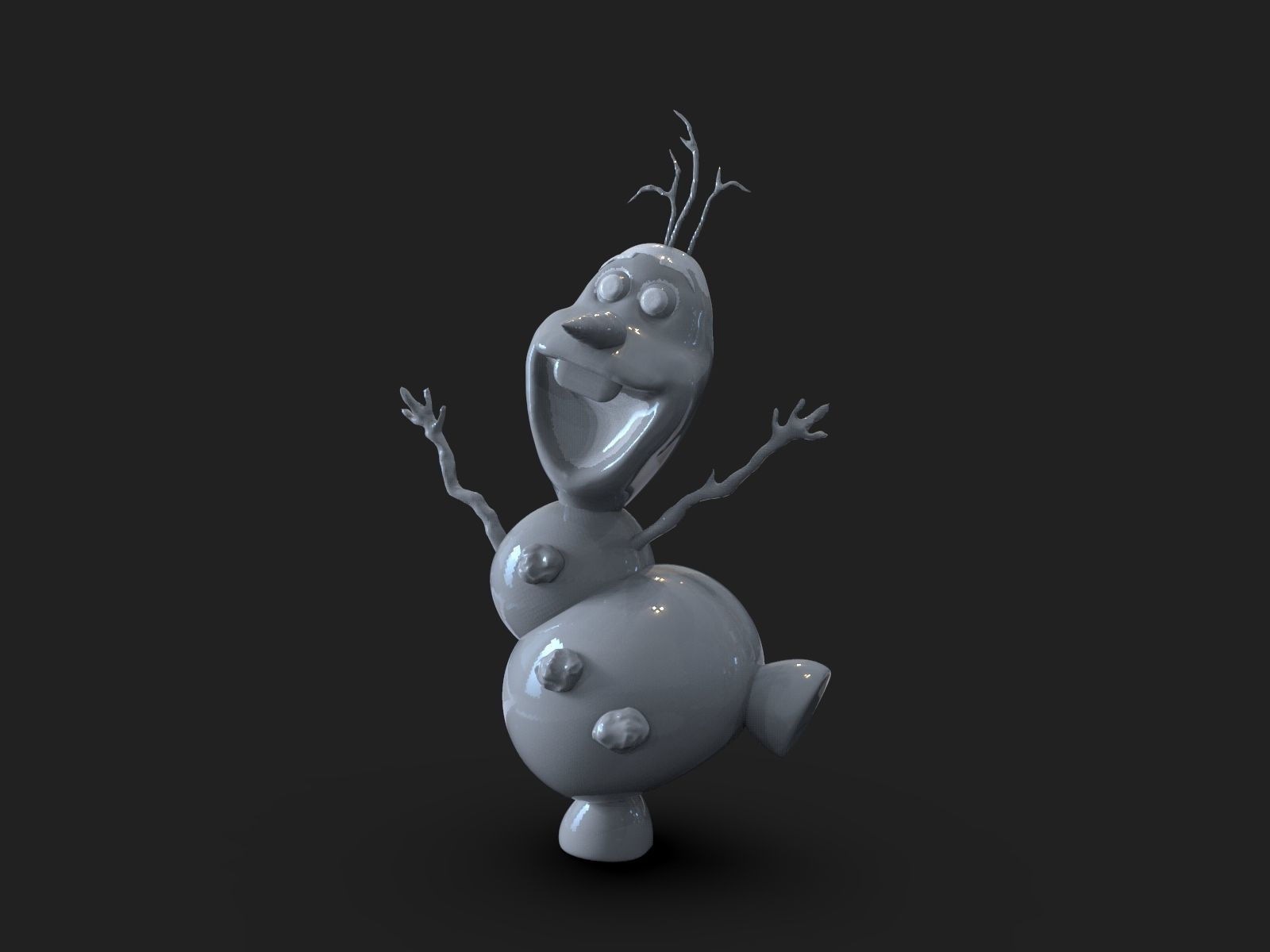 Olaf Frozen Fanart 3D print model_14