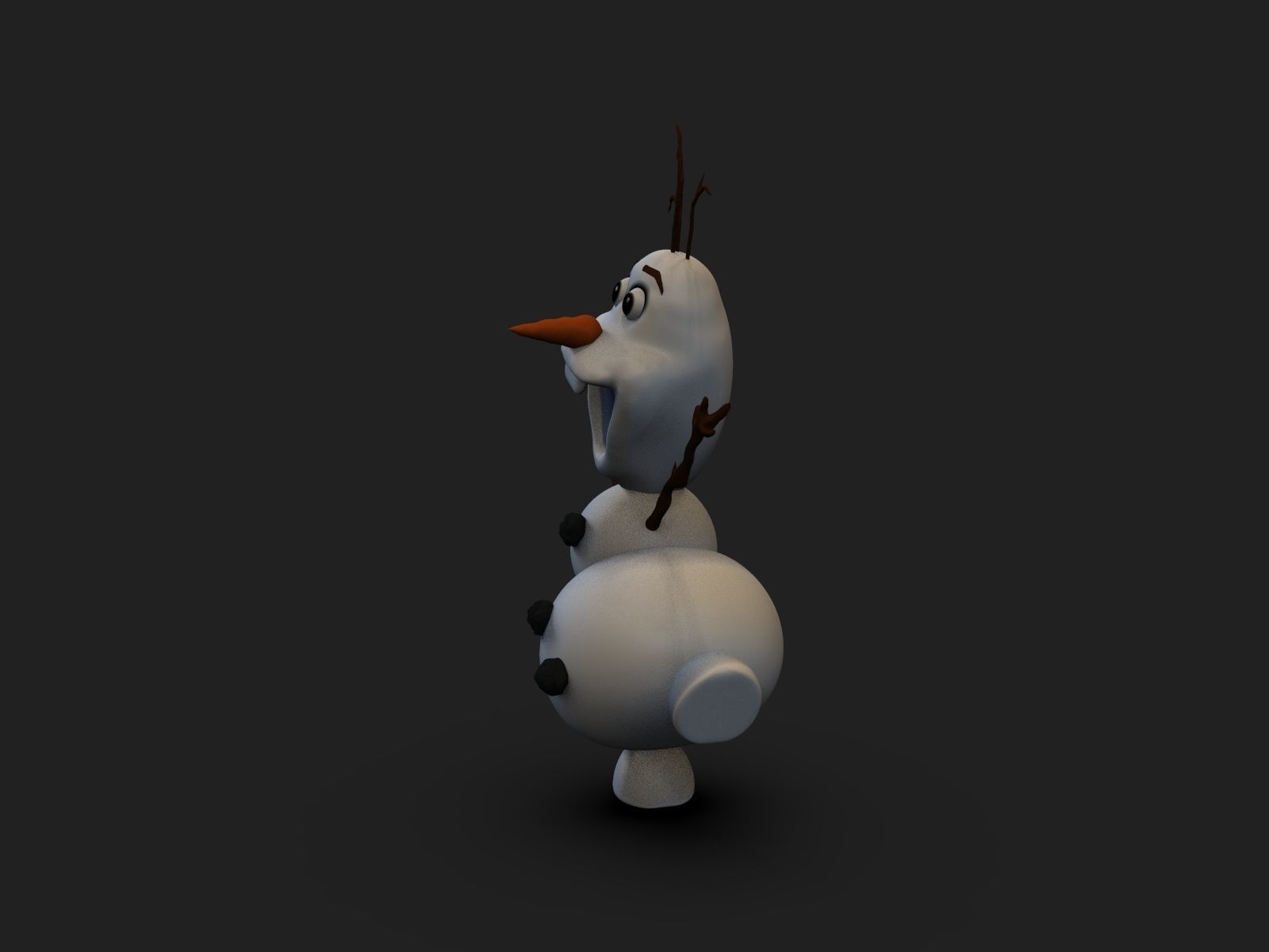 Olaf Frozen Fanart 3D print model_3