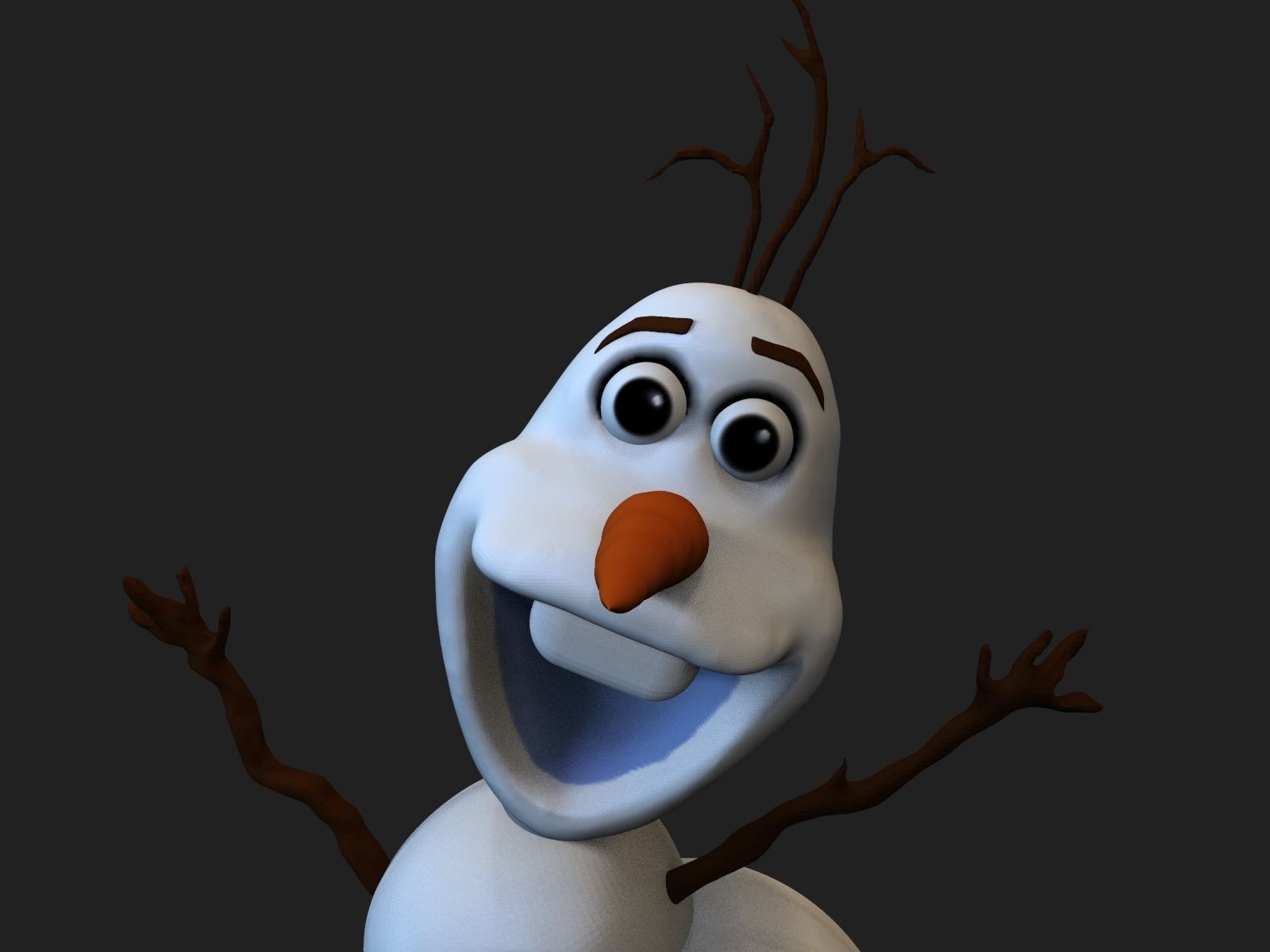Olaf Frozen Fanart 3D print model_11
