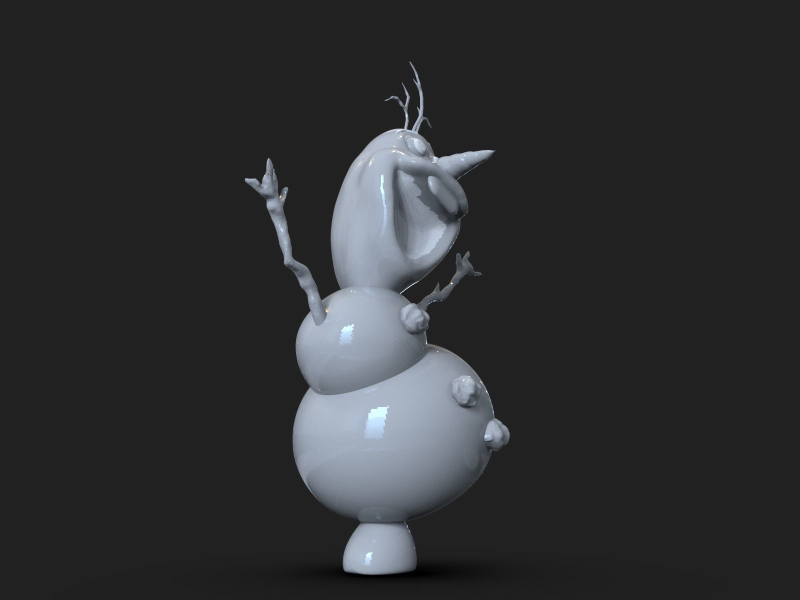 Olaf Frozen Fanart 3D print model_24