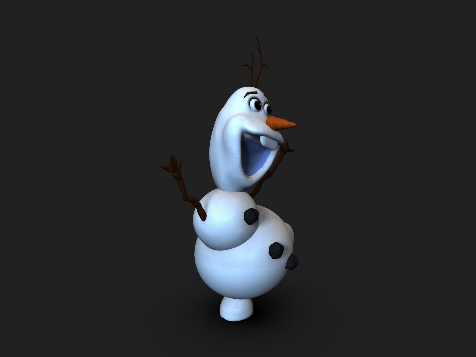 Olaf Frozen Fanart 3D print model_9