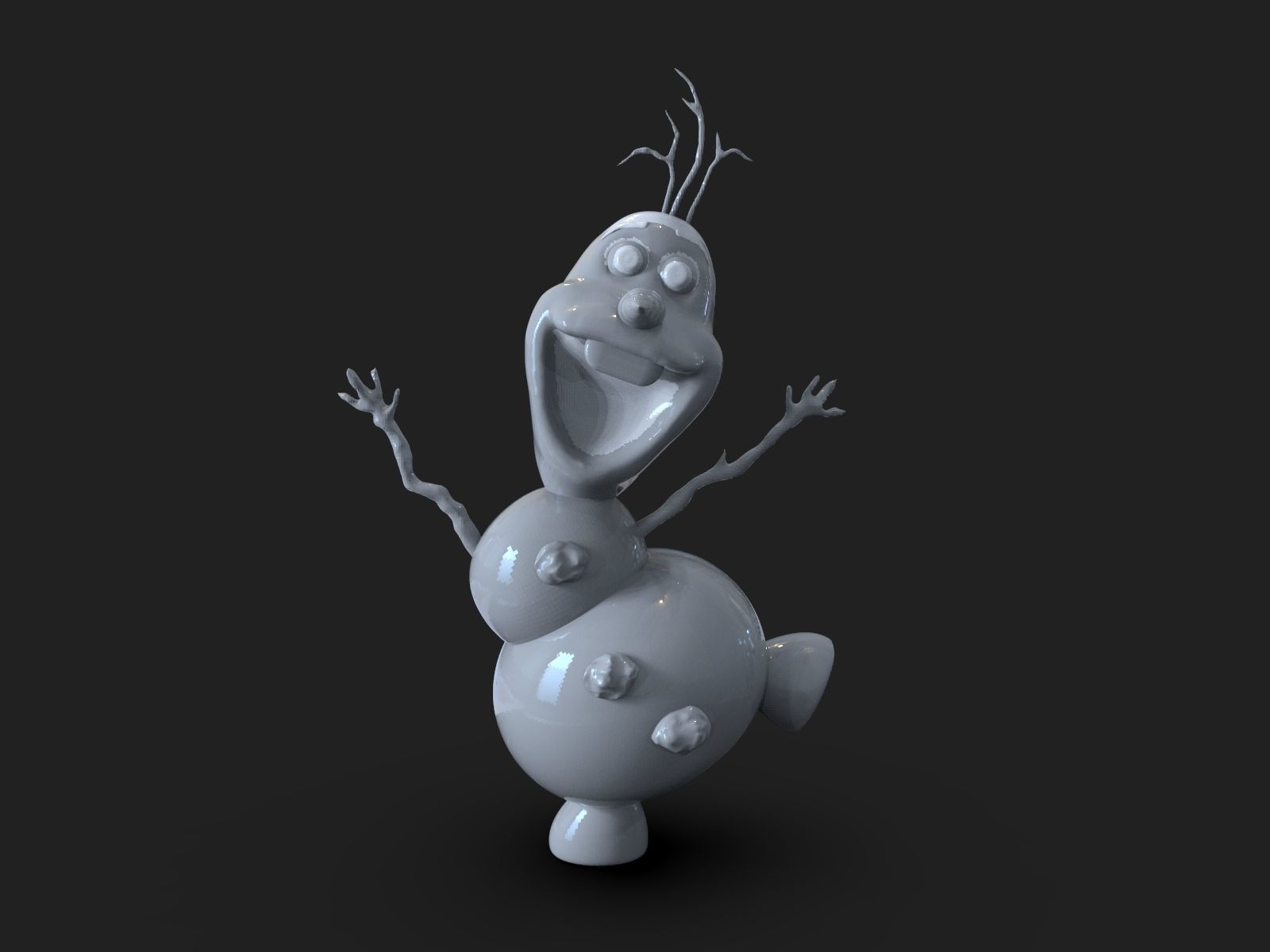 Olaf Frozen Fanart 3D print model_13