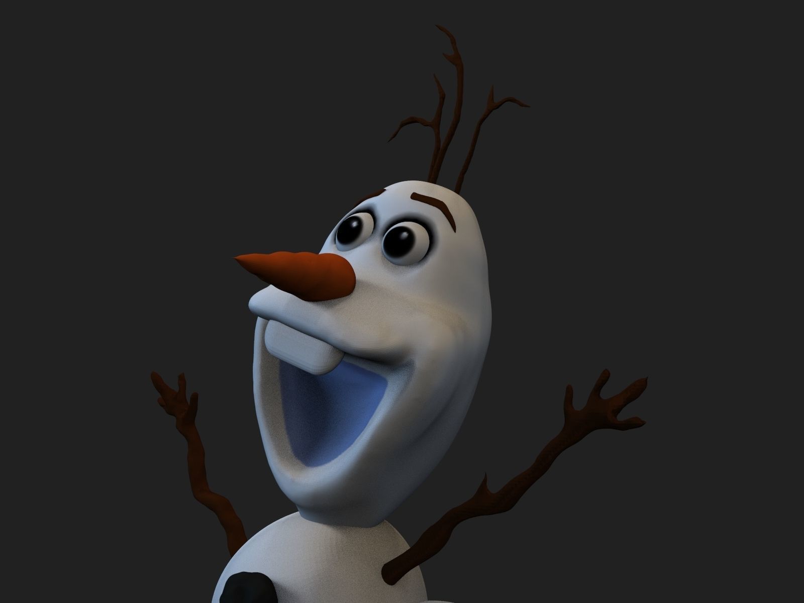 Olaf Frozen Fanart 3D print model_12