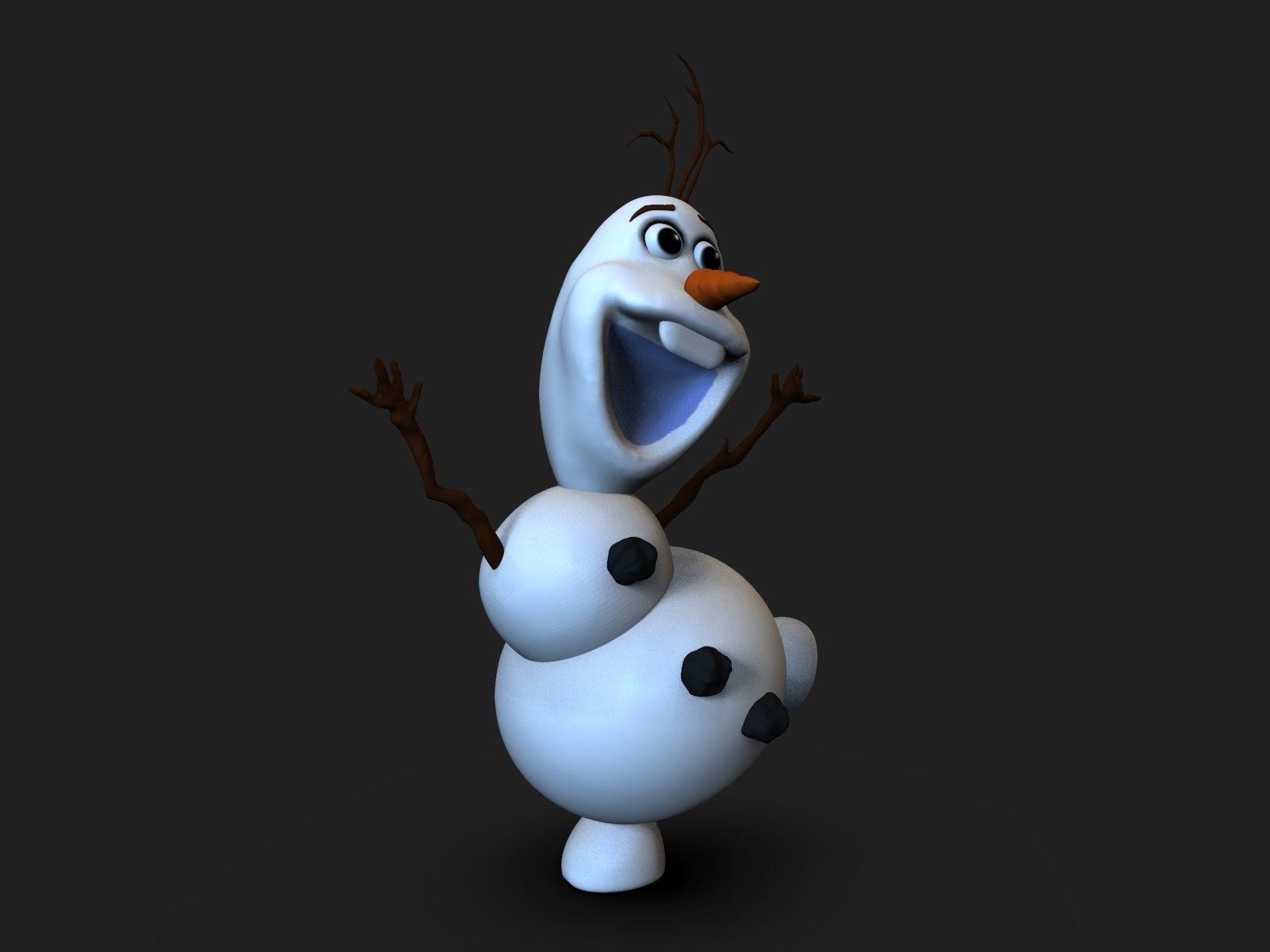 Olaf Frozen Fanart 3D print model_10