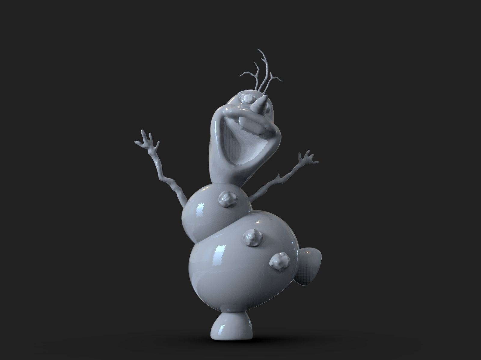 Olaf Frozen Fanart 3D print model_25