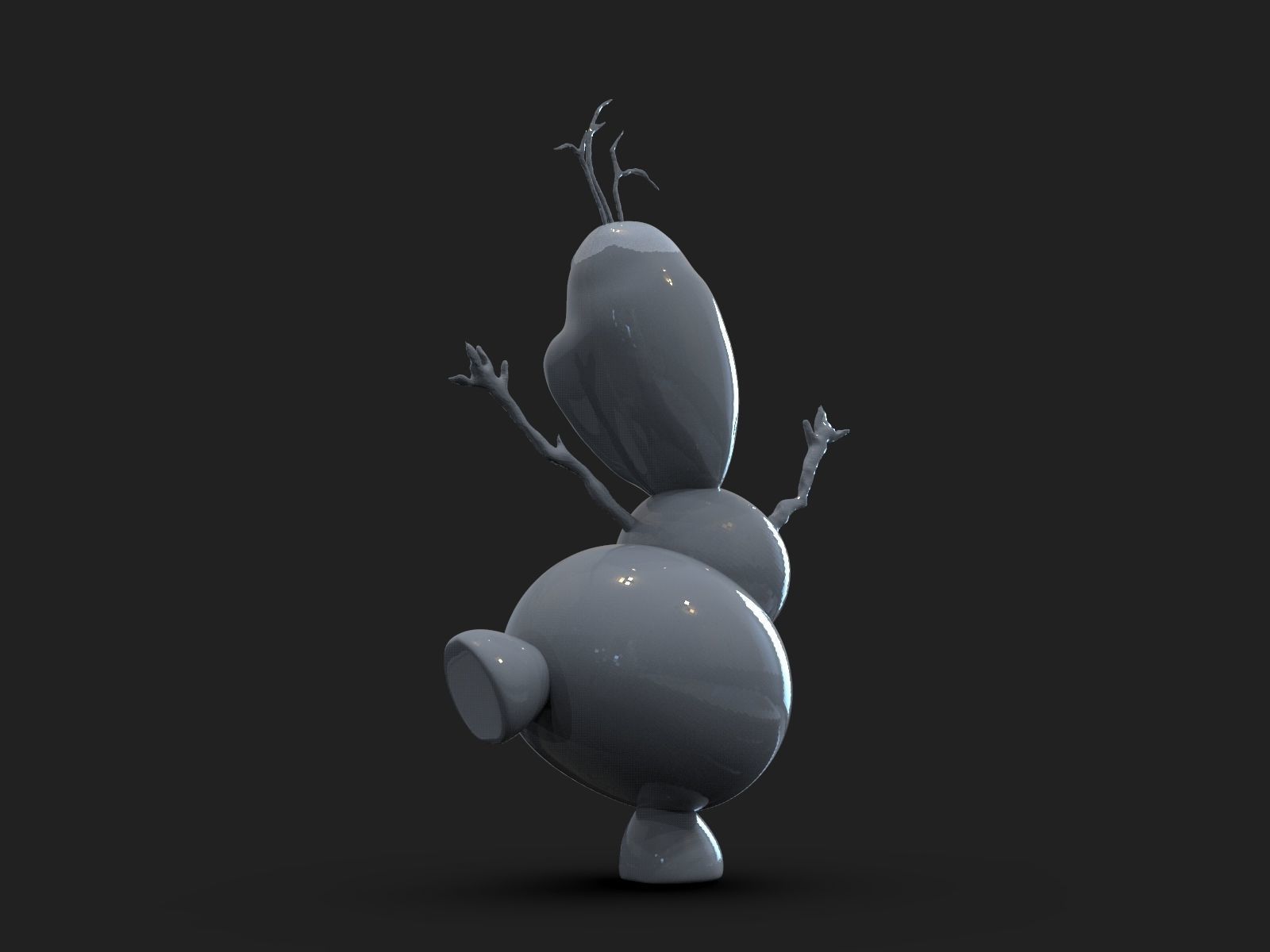 Olaf Frozen Fanart 3D print model_19