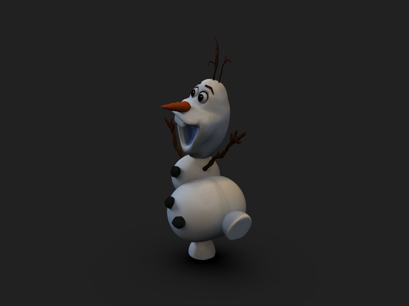 Olaf Frozen Fanart 3D print model_2
