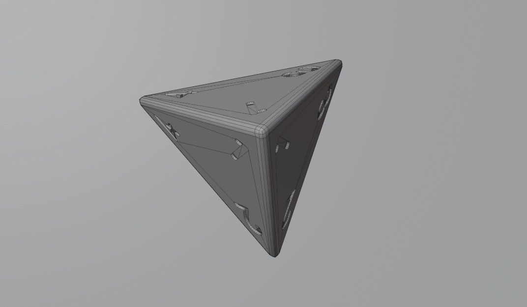 Dice Four Sides RPG - 2 models - Dado 4 lados Low-poly 3D model_15