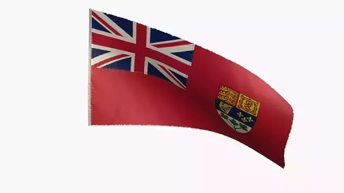 Canada Flag Low-poly 3D model