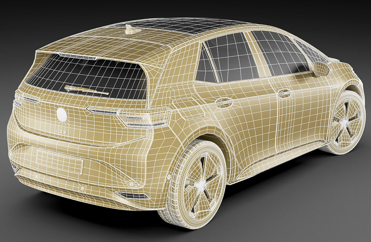 VW ID3 2020 3D model_24
