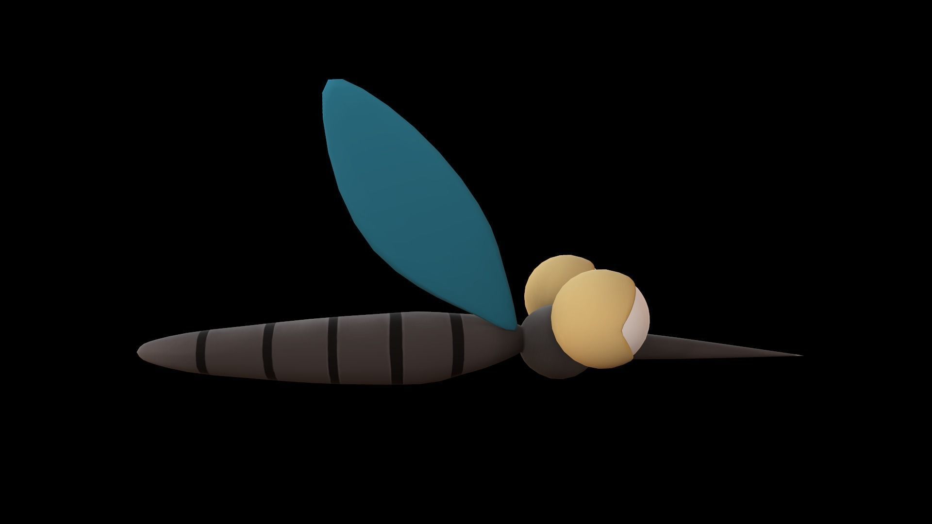 Asset - Cartoons - Animal - Insect - Mosquito - Rig 3D model_4