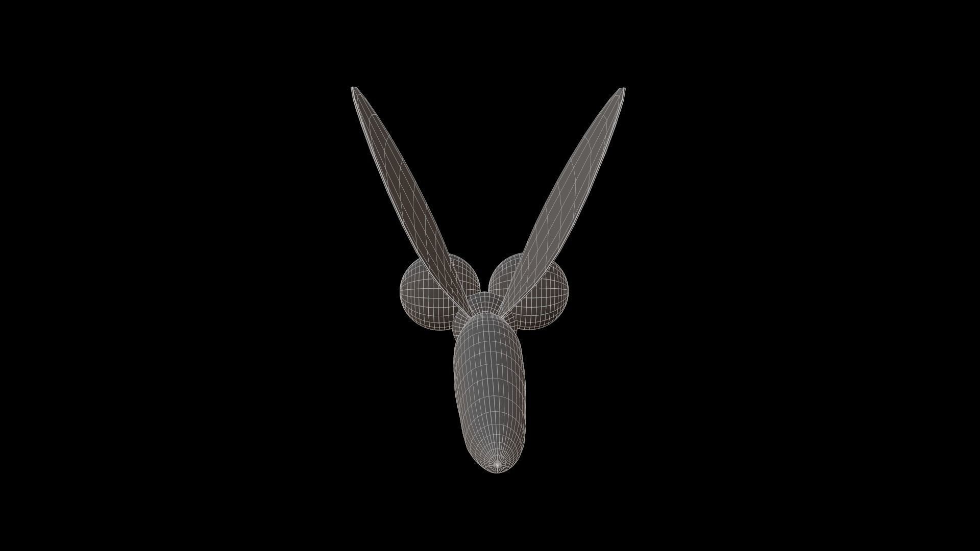 Asset - Cartoons - Animal - Insect - Mosquito - Rig 3D model_10