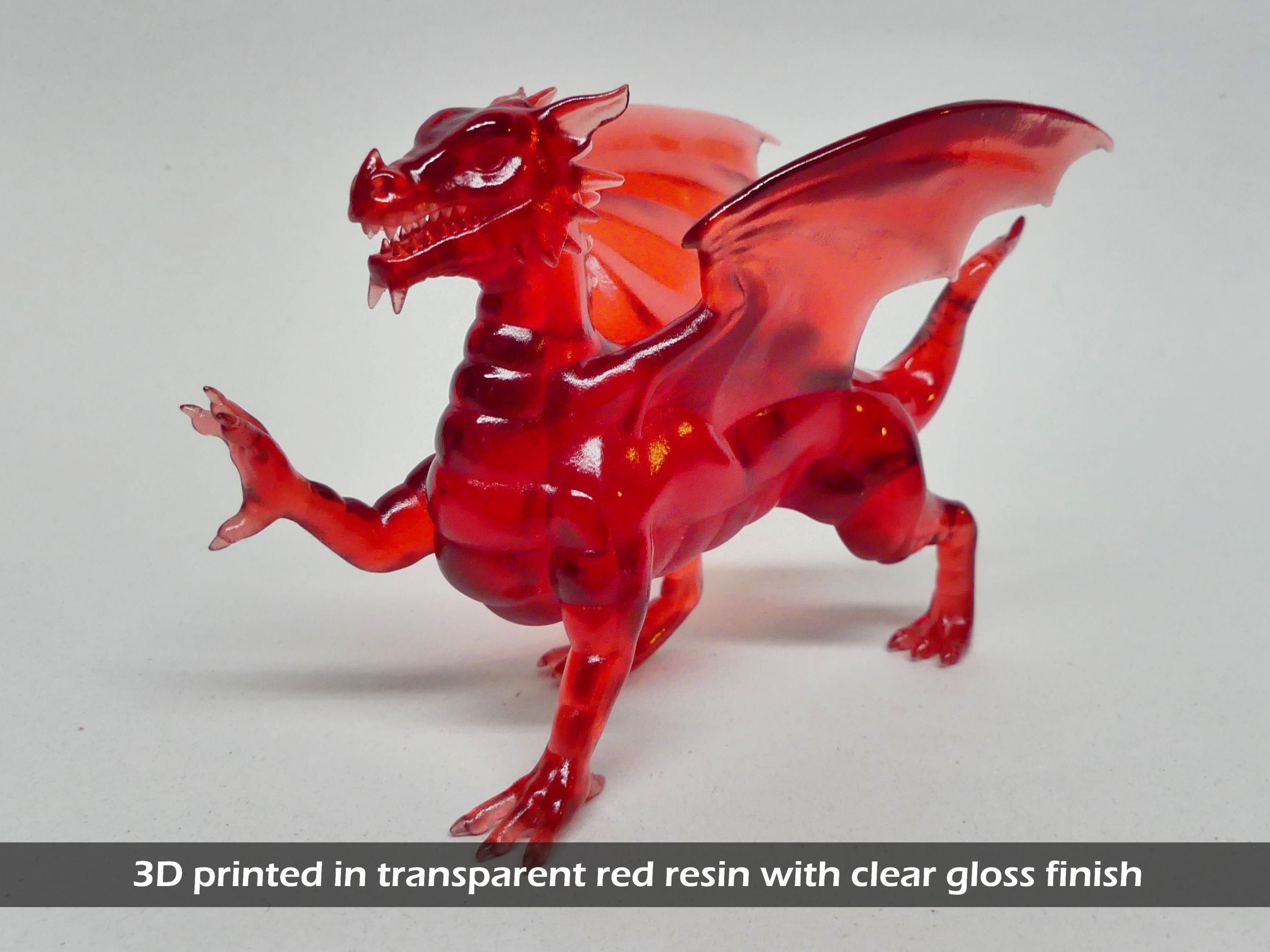Welsh Dragon Statue - 3D Printable 3D print model_2