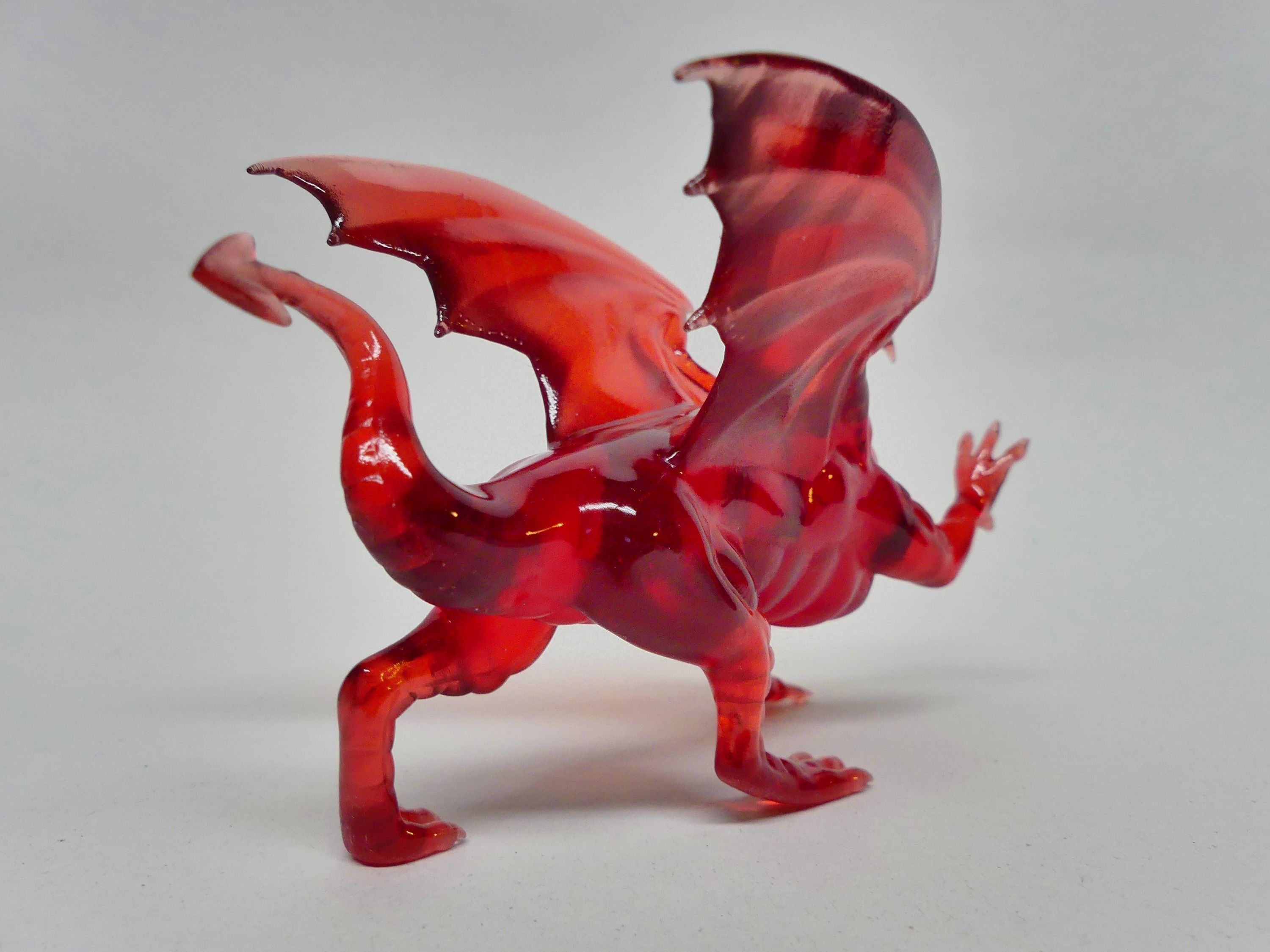 Welsh Dragon Statue - 3D Printable 3D print model_16