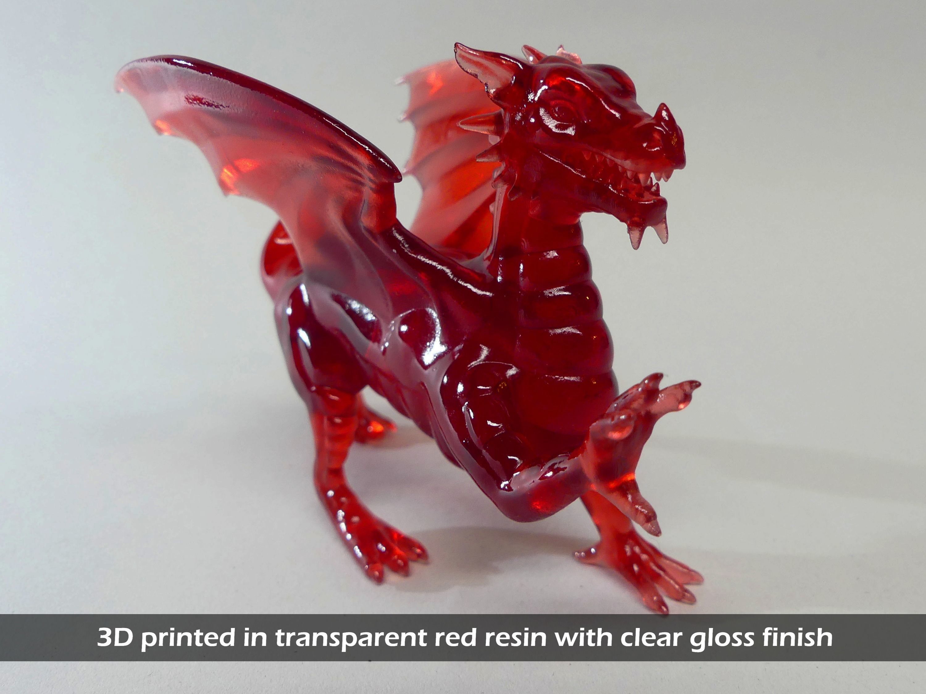 Welsh Dragon Statue - 3D Printable 3D print model_11