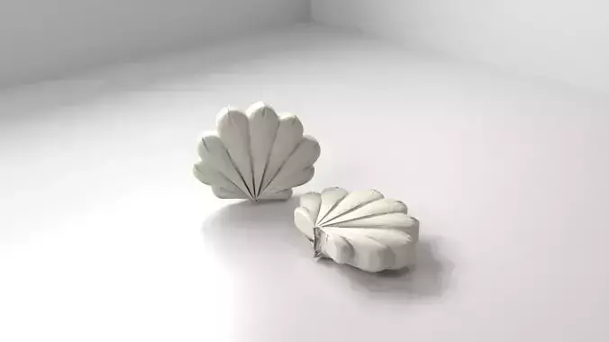 Shell Shaped Chocolate 3D model