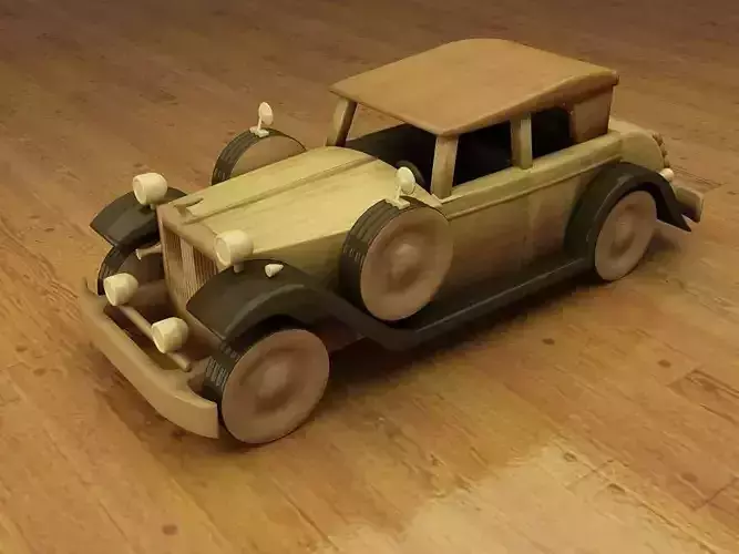 wooden car