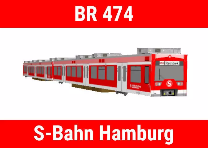 Bombardier Baureihe 474 - S-Bahn Hamburg 3D model