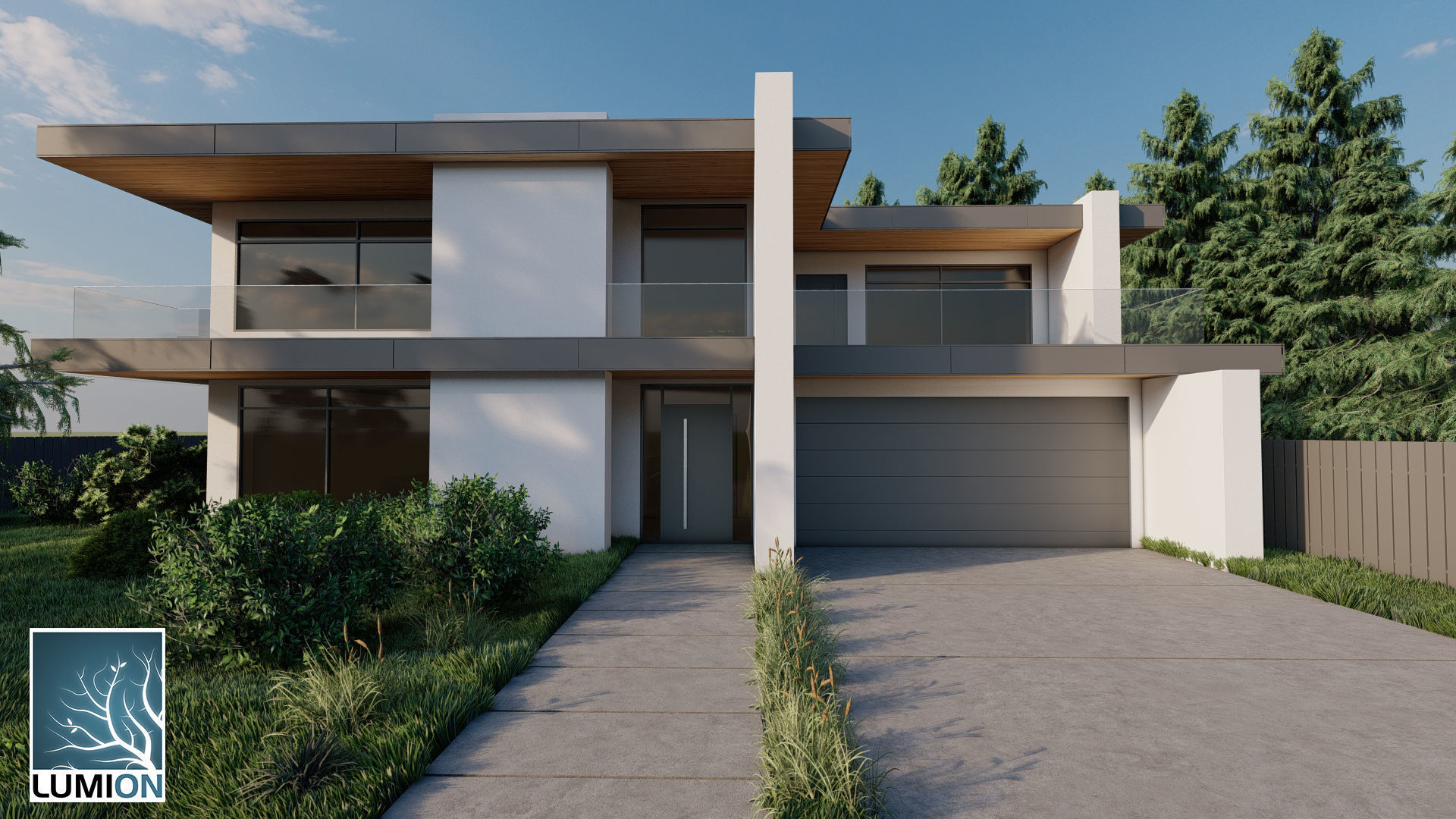 Modern House 3D model_0