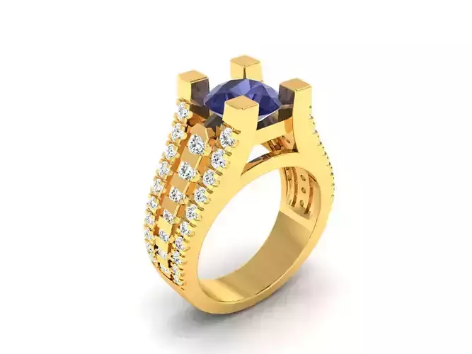 Women Ring 3dm render detail