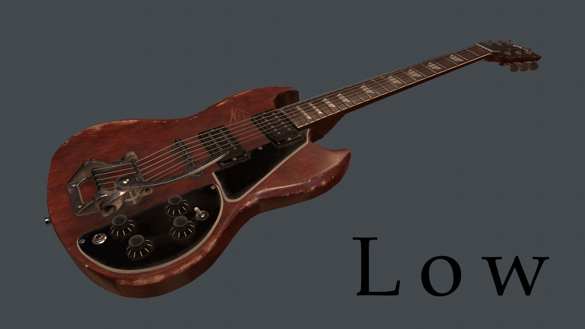 Gibson SG Low-poly 3D model_11
