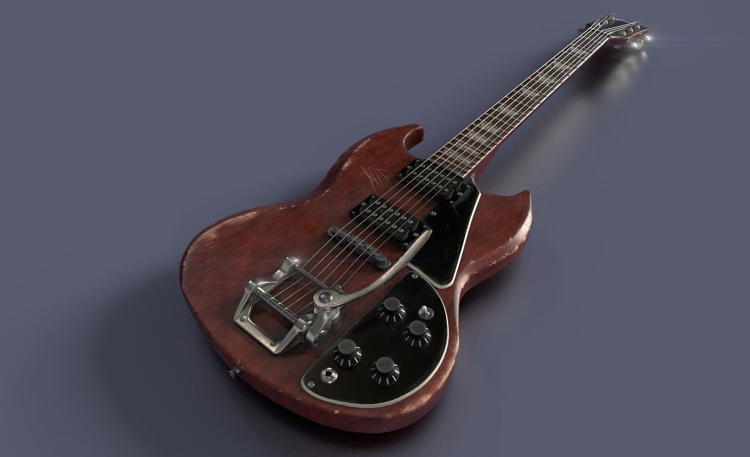 Gibson SG Low-poly 3D model_2