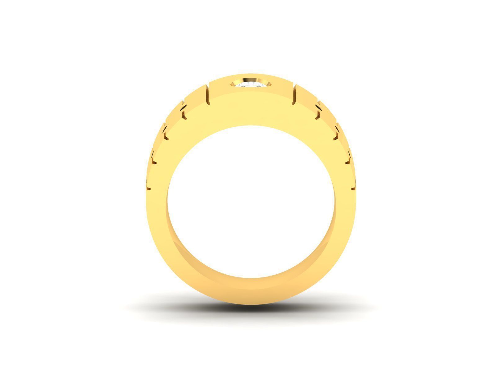 Gents Ring 3dm render detail 3D print model_2