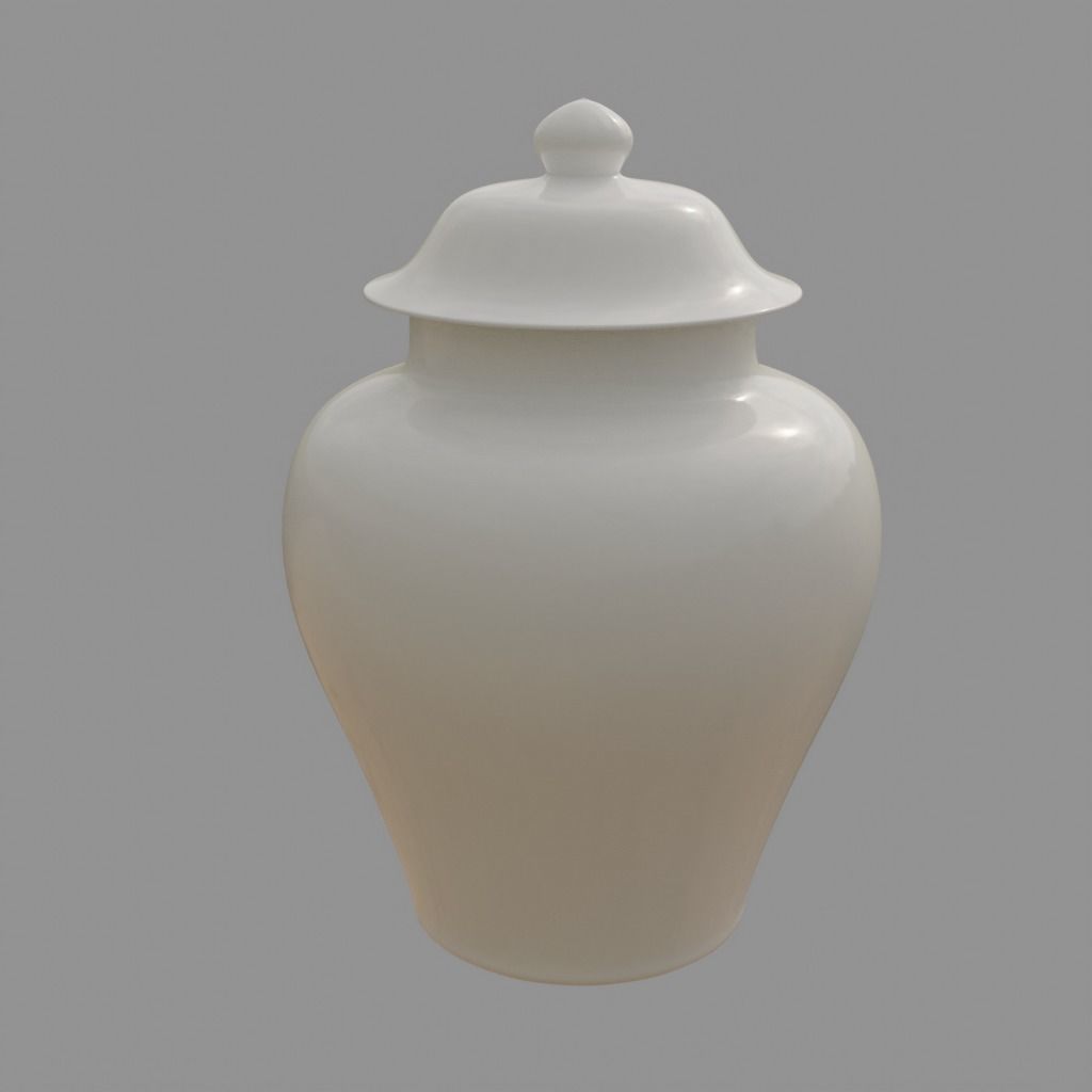Chinese Classic Sytle Pocelain Jars Collection - 14 models 3D model_2