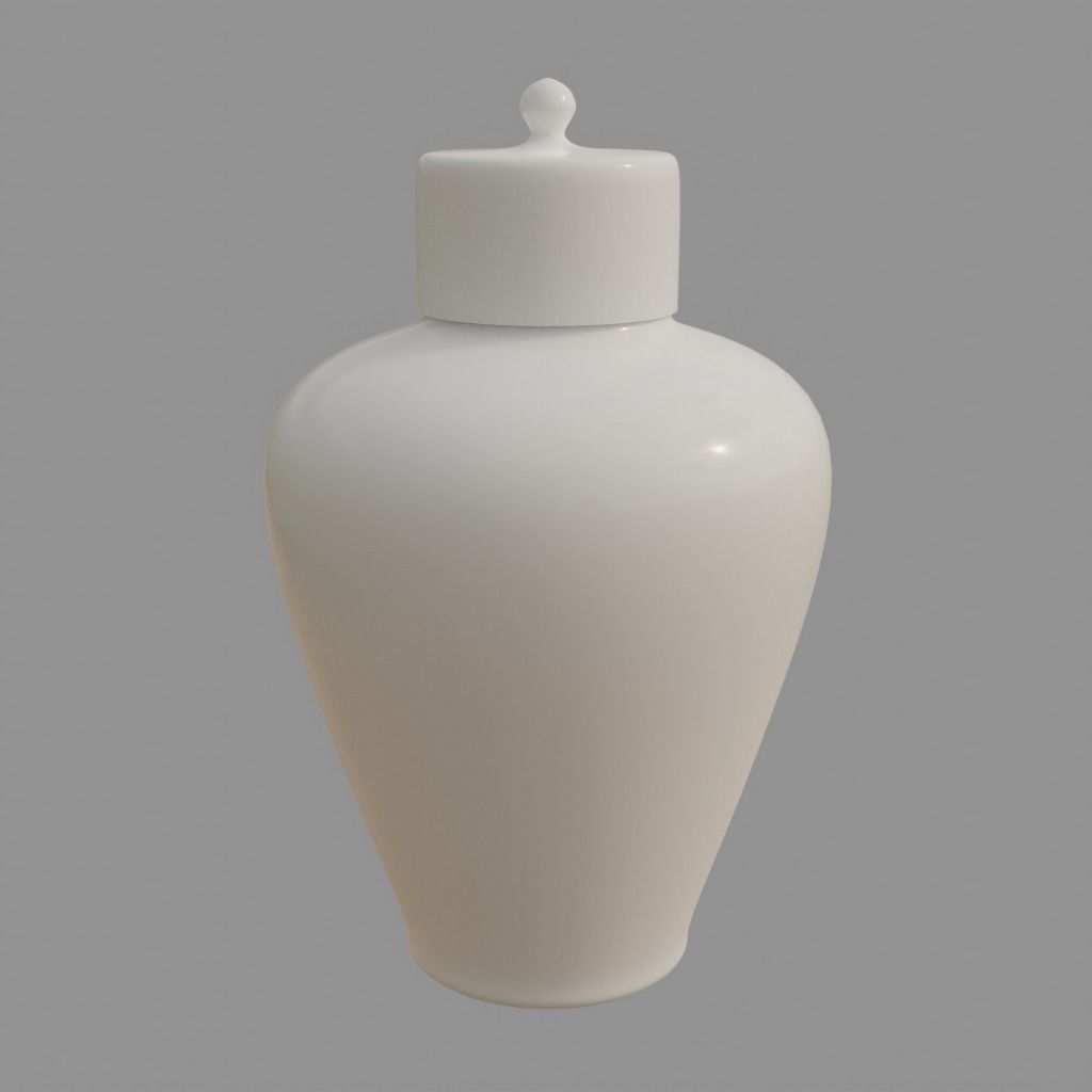 Chinese Classic Sytle Pocelain Jars Collection - 14 models 3D model_3