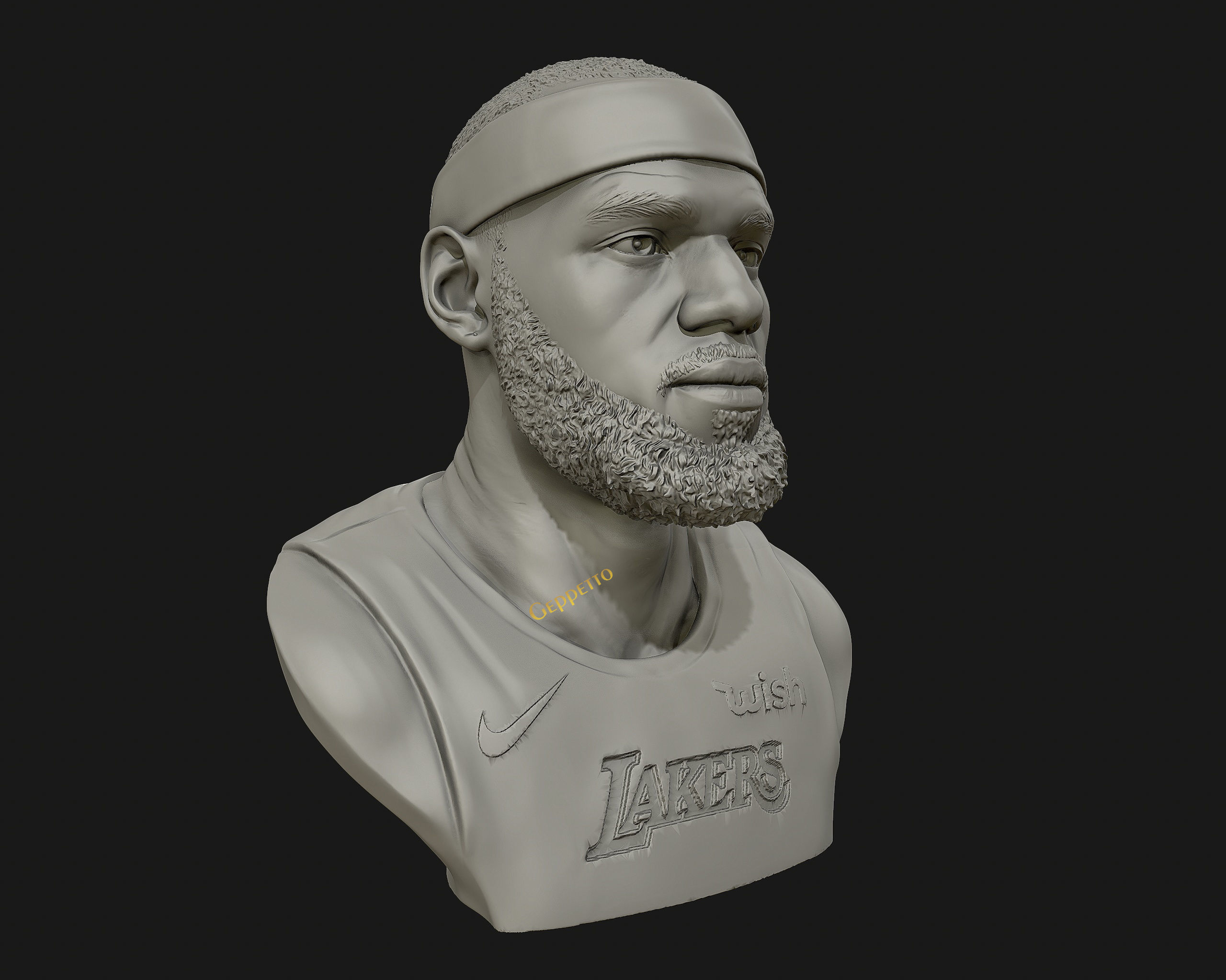 Lebron James in Lakers jersey Ready to 3D print 3D print model_44