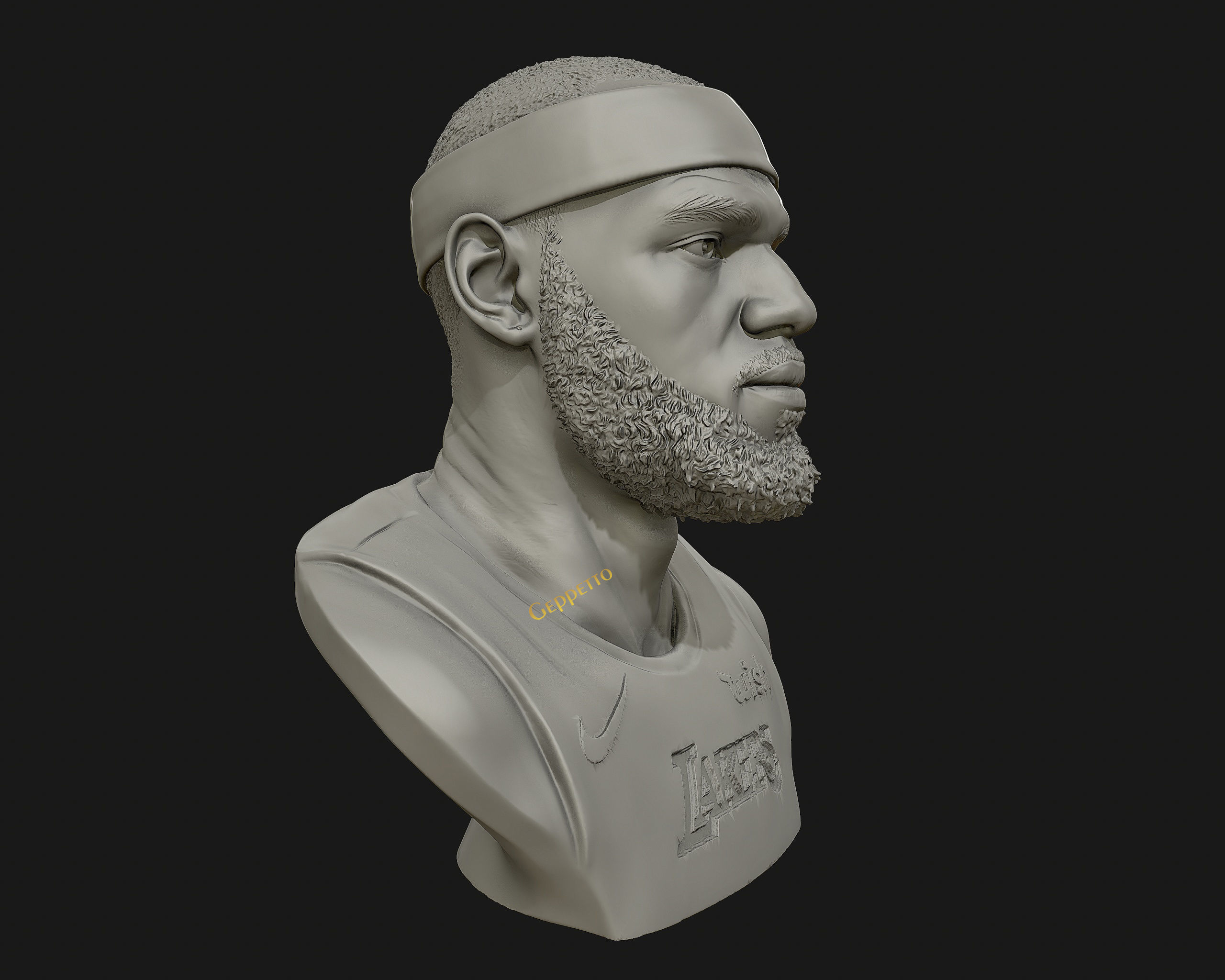 Lebron James in Lakers jersey Ready to 3D print 3D print model_38