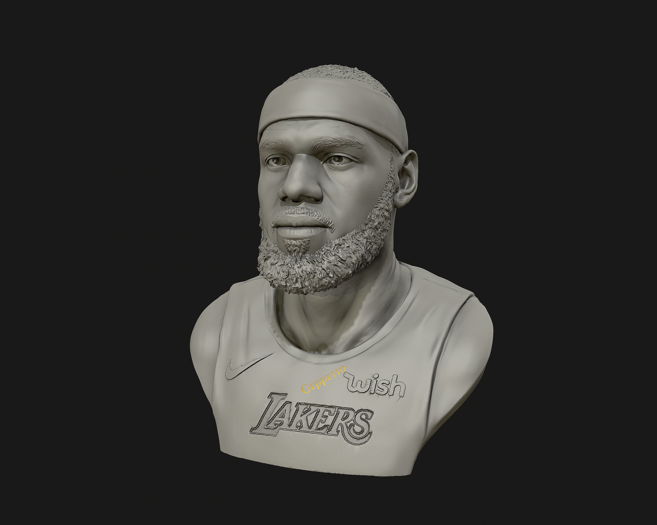 Lebron James in Lakers jersey Ready to 3D print 3D print model_15