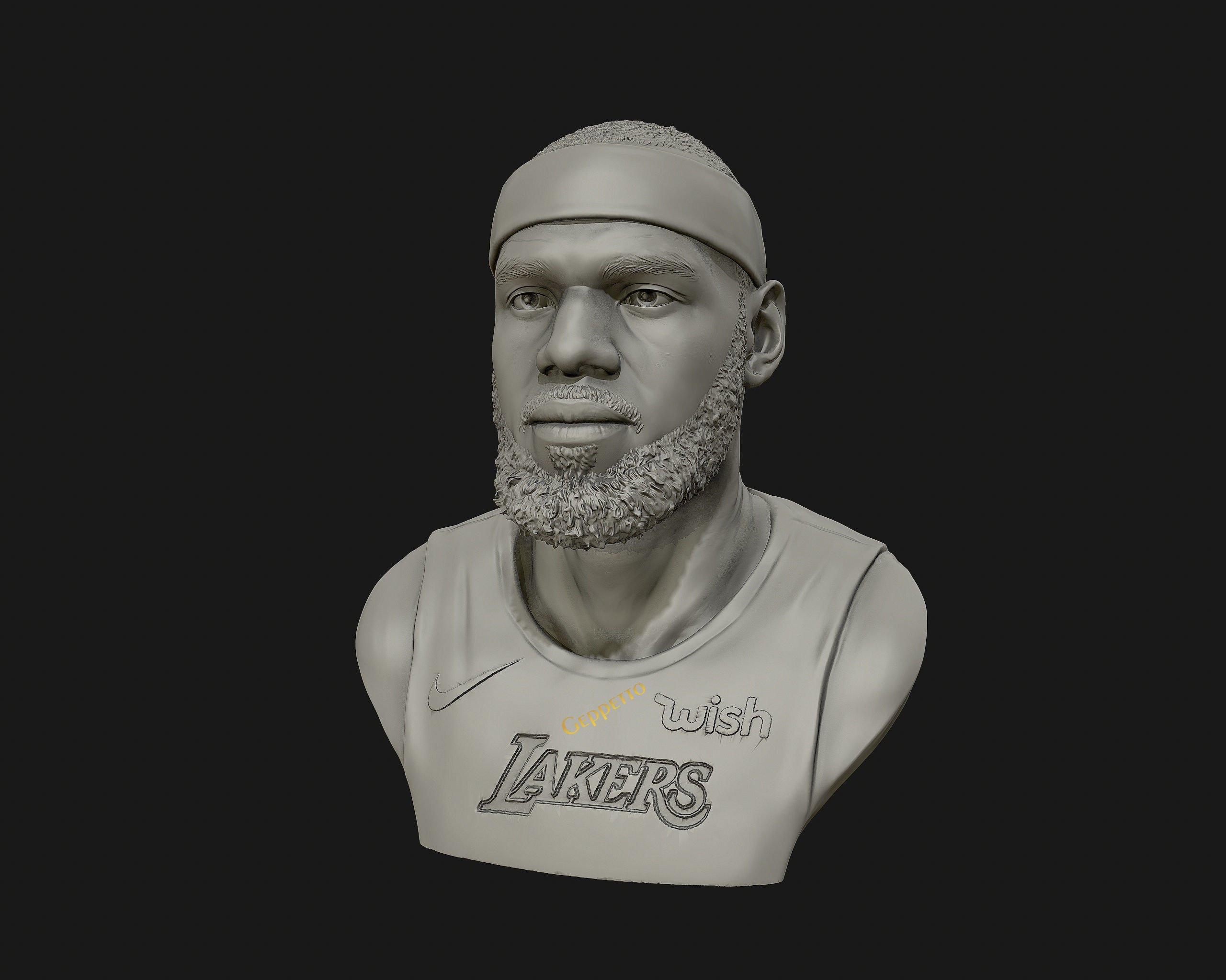 Lebron James in Lakers jersey Ready to 3D print 3D print model_21