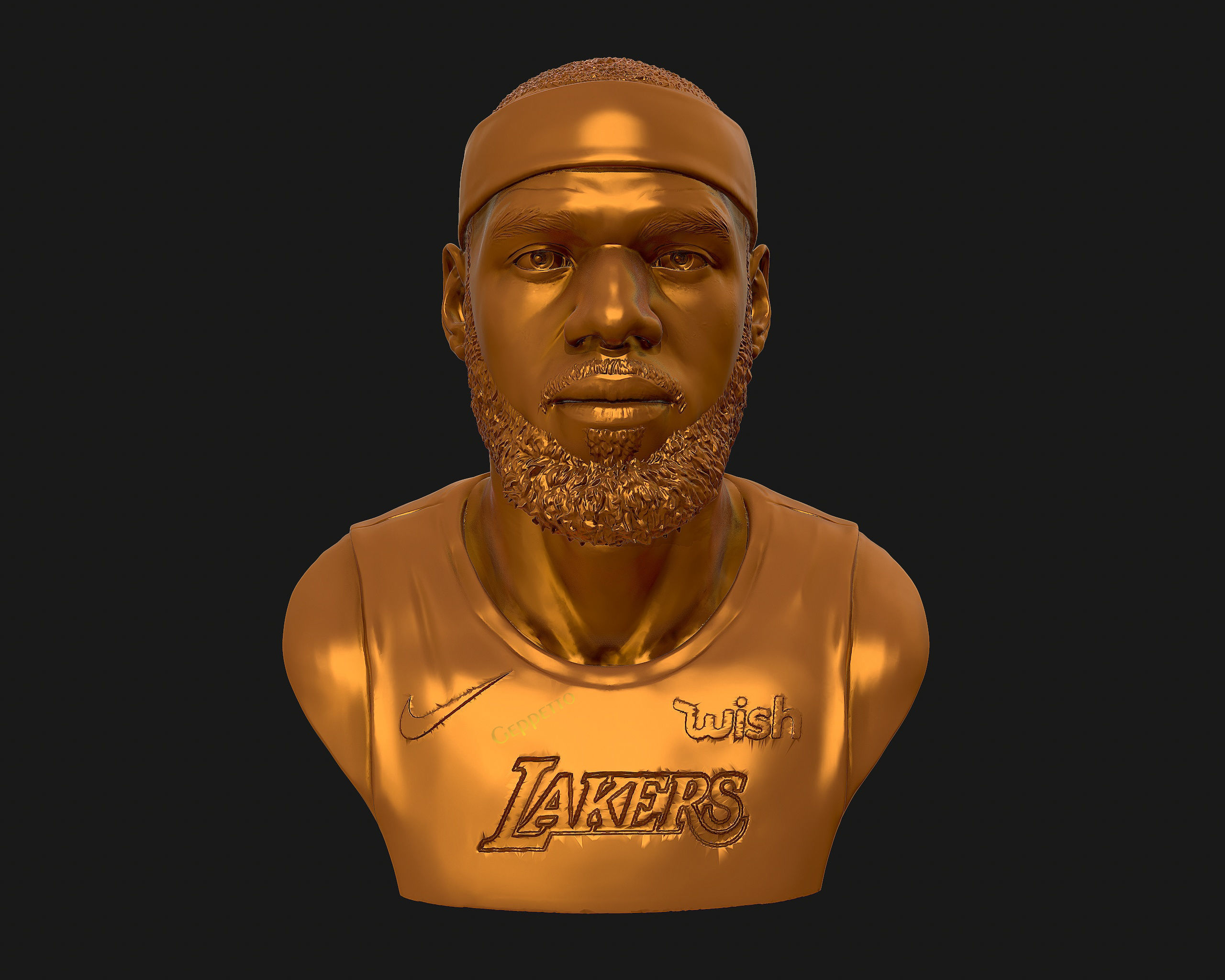 Lebron James in Lakers jersey Ready to 3D print 3D print model_68