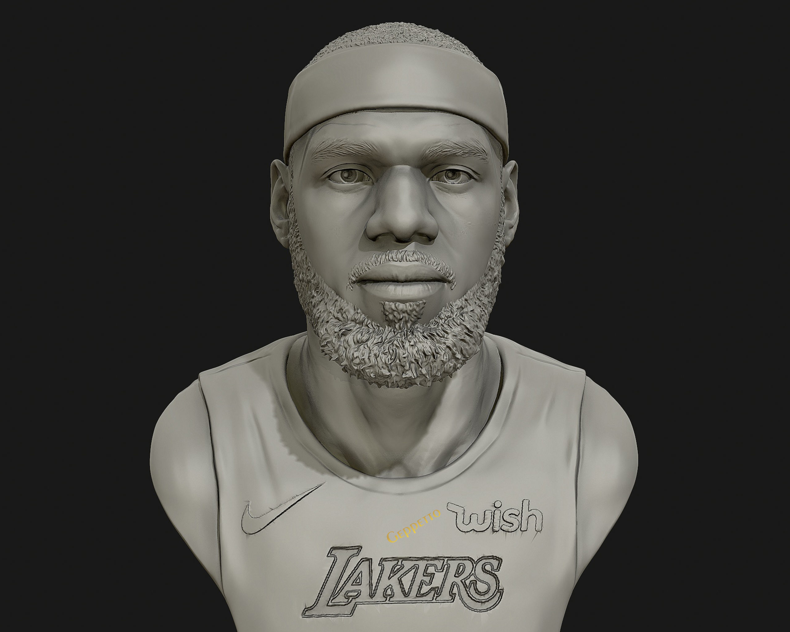 Lebron James in Lakers jersey Ready to 3D print 3D print model_14