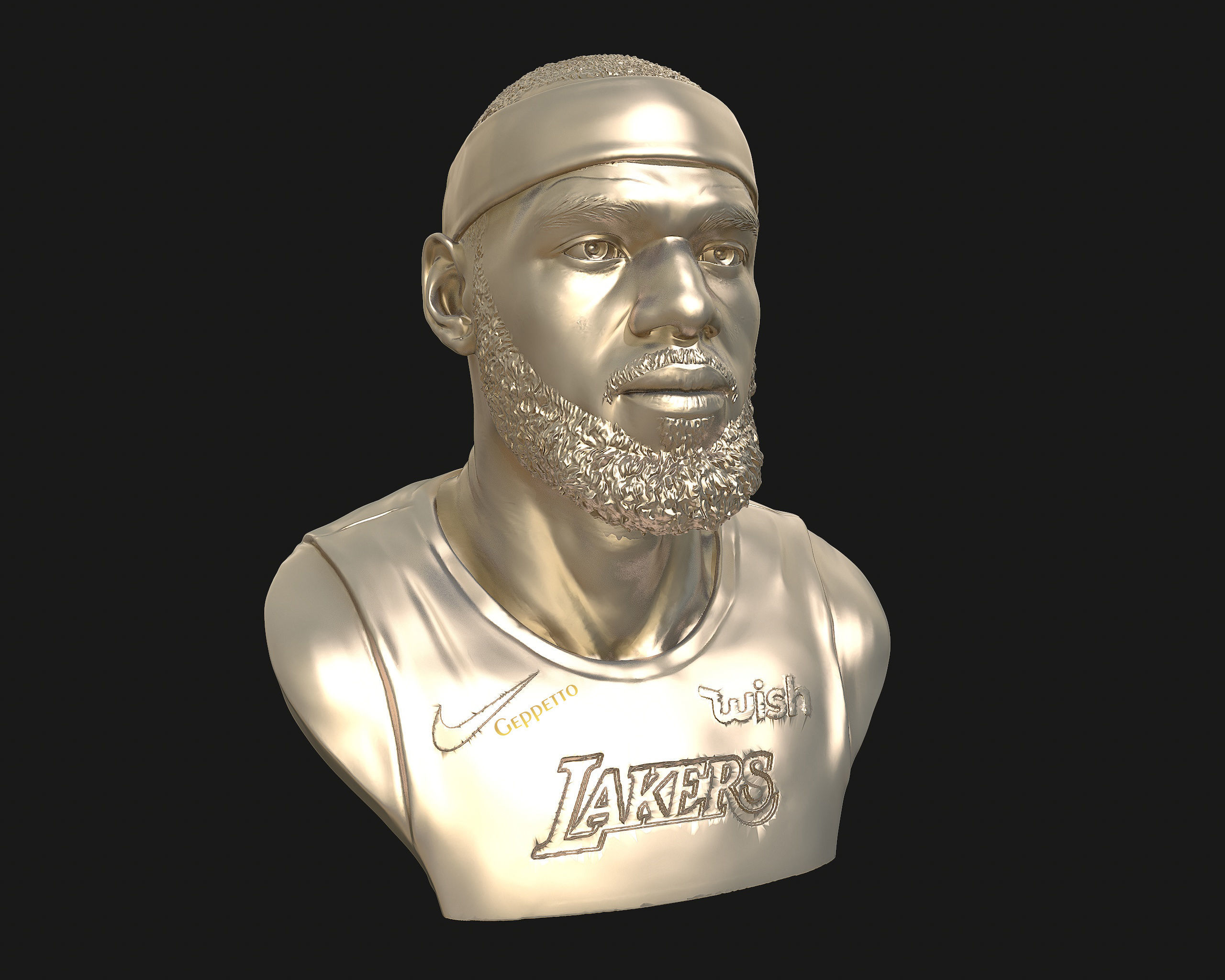 Lebron James in Lakers jersey Ready to 3D print 3D print model_55