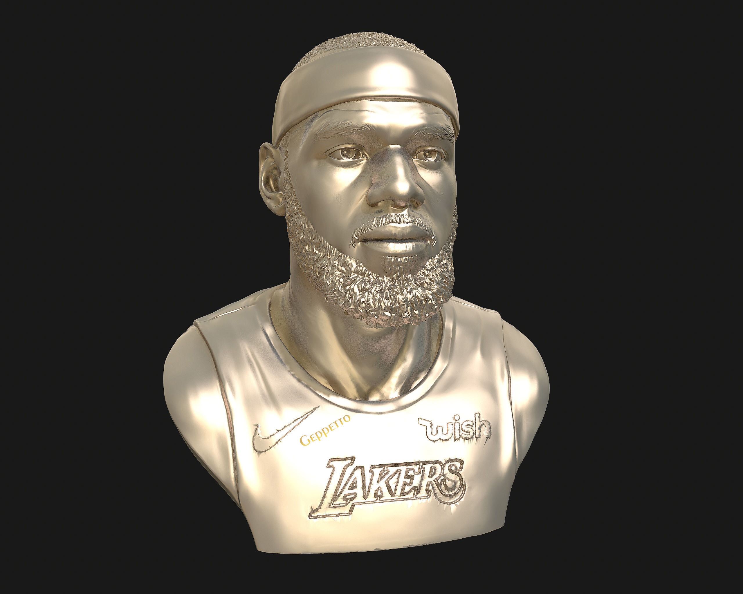 Lebron James in Lakers jersey Ready to 3D print 3D print model_53
