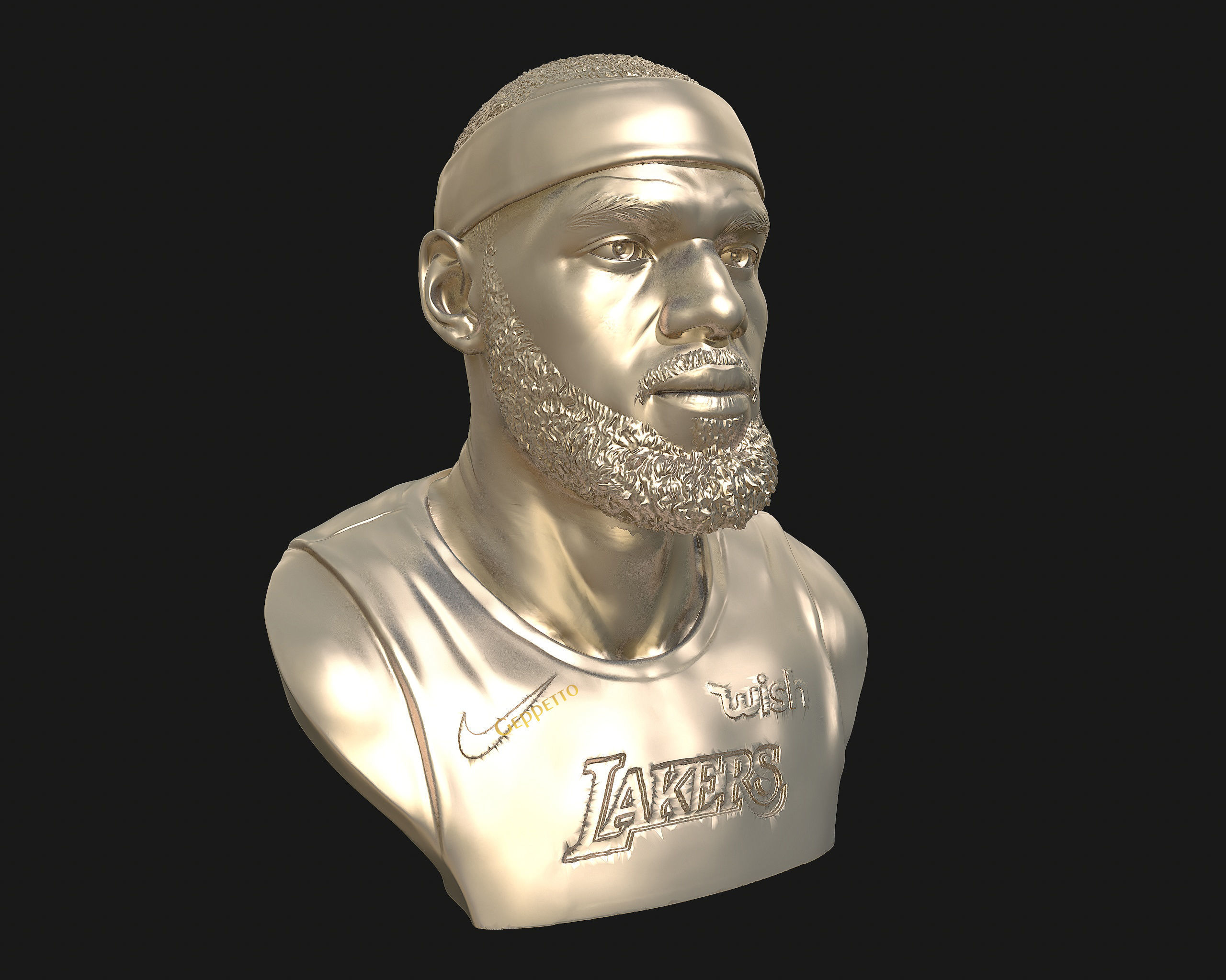 Lebron James in Lakers jersey Ready to 3D print 3D print model_62