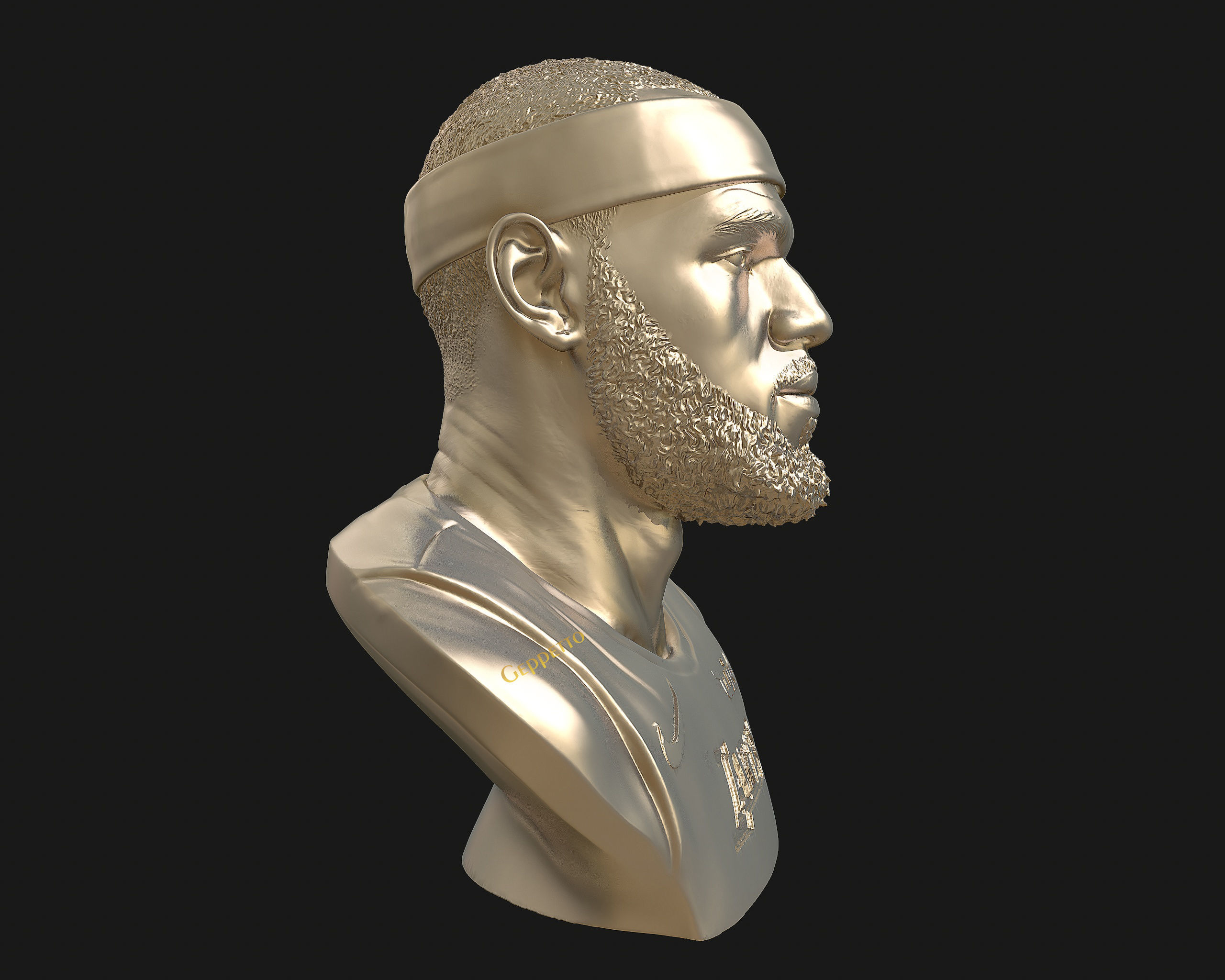 Lebron James in Lakers jersey Ready to 3D print 3D print model_65