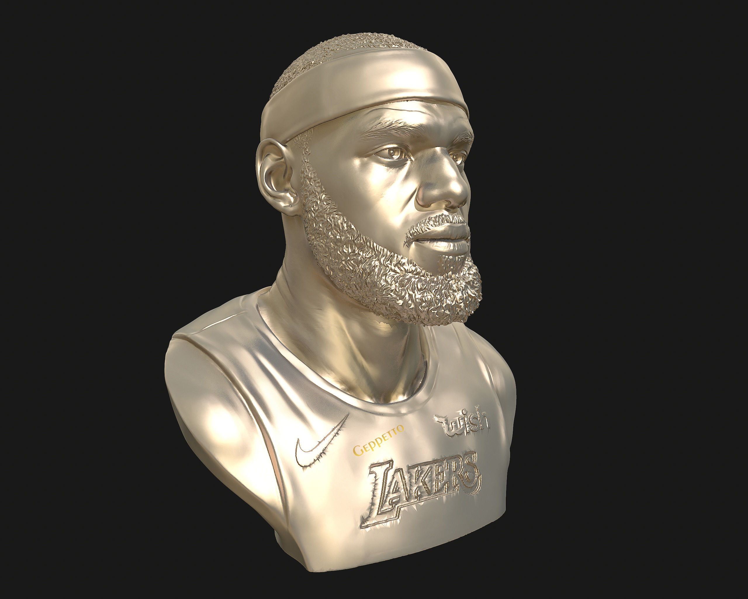 Lebron James in Lakers jersey Ready to 3D print 3D print model_64