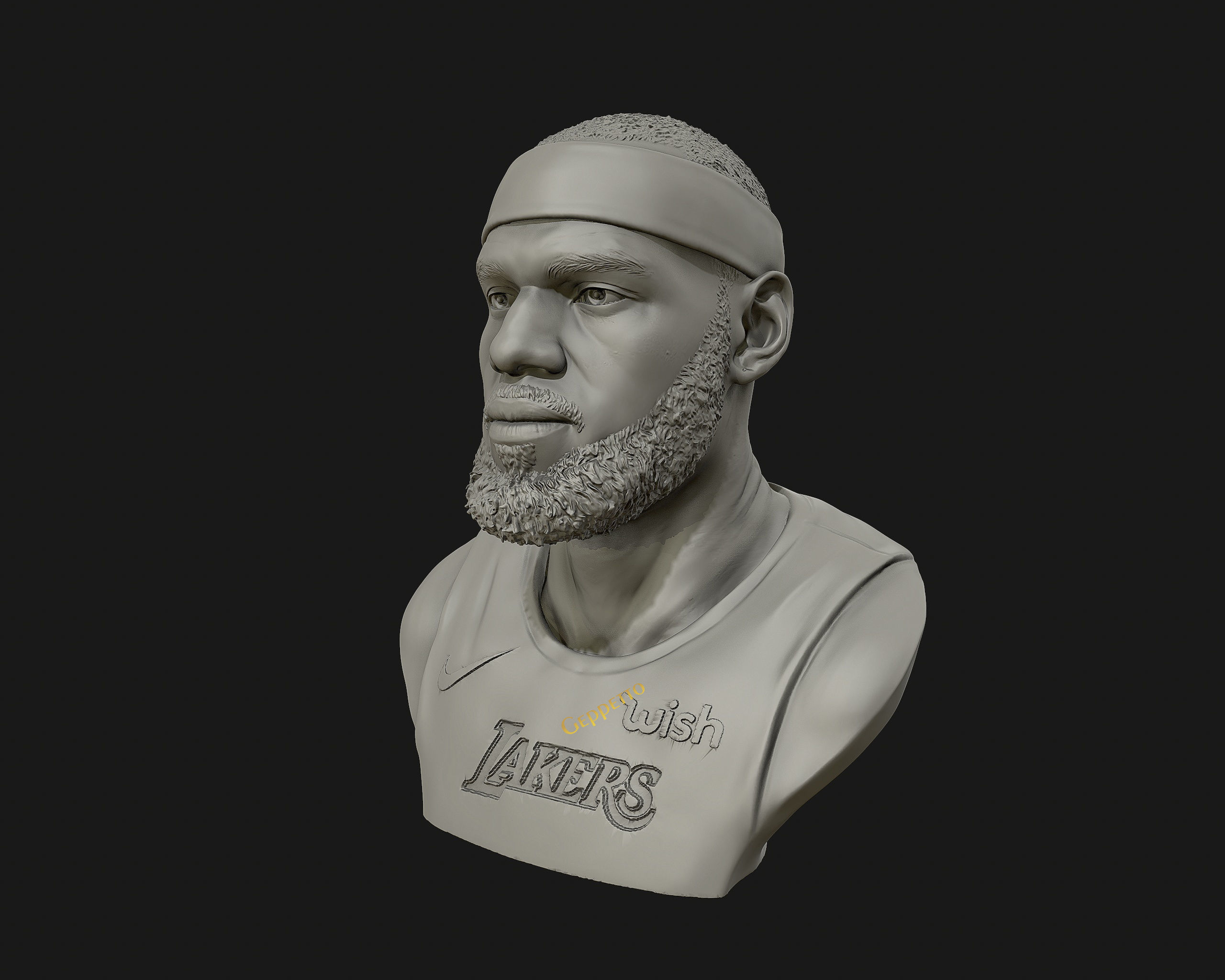 Lebron James in Lakers jersey Ready to 3D print 3D print model_25