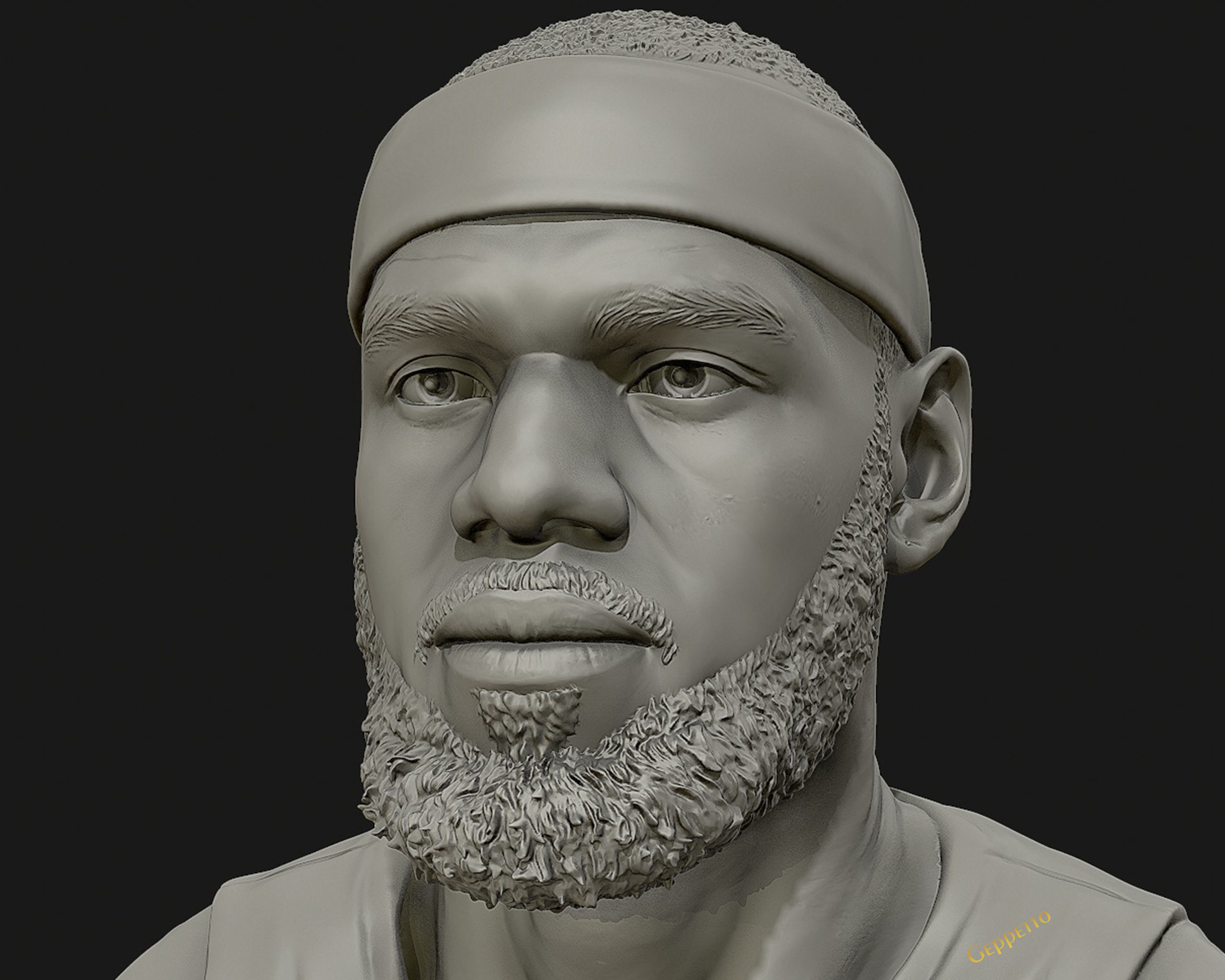 Lebron James in Lakers jersey Ready to 3D print 3D print model_13
