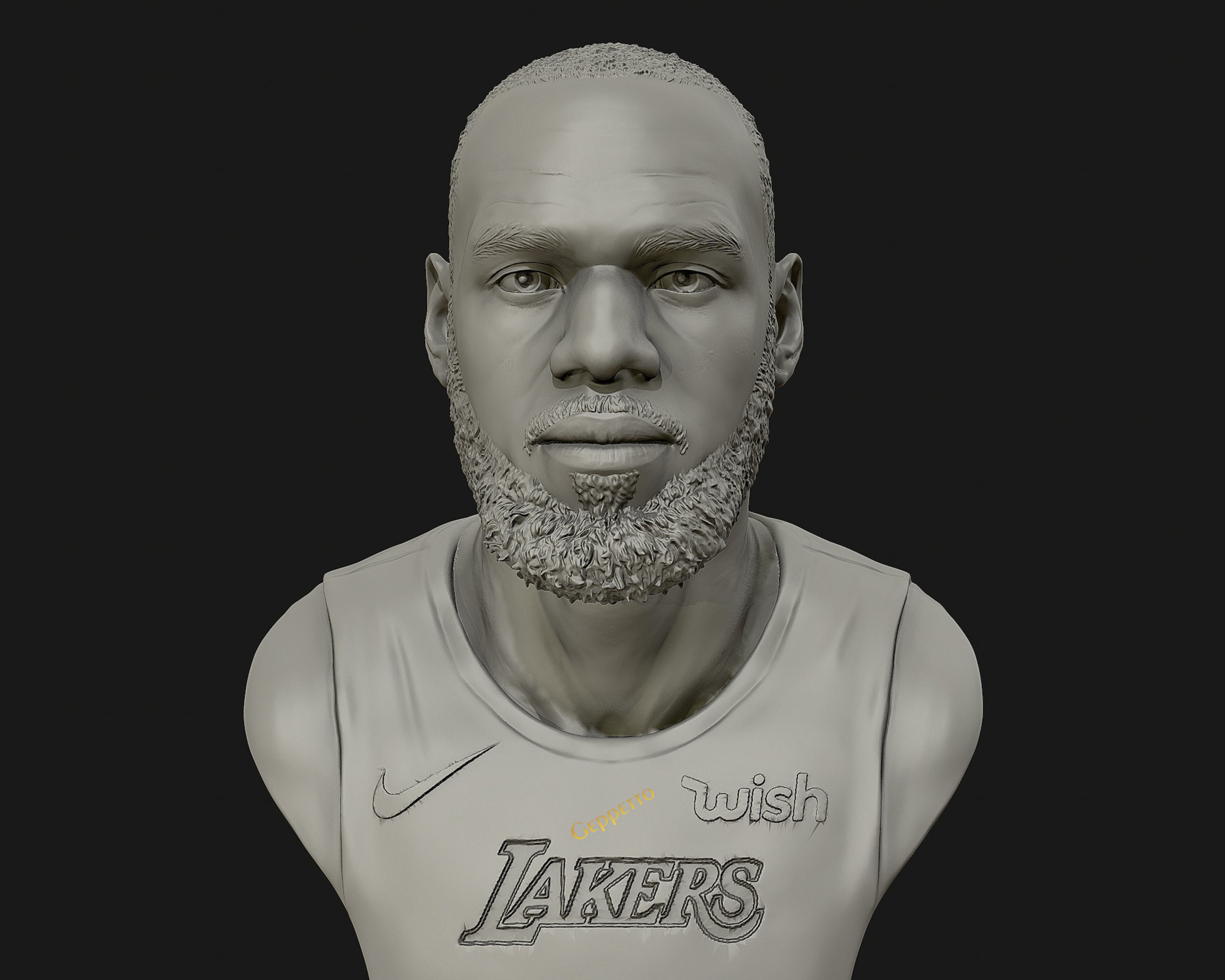 Lebron James in Lakers jersey Ready to 3D print 3D print model_5