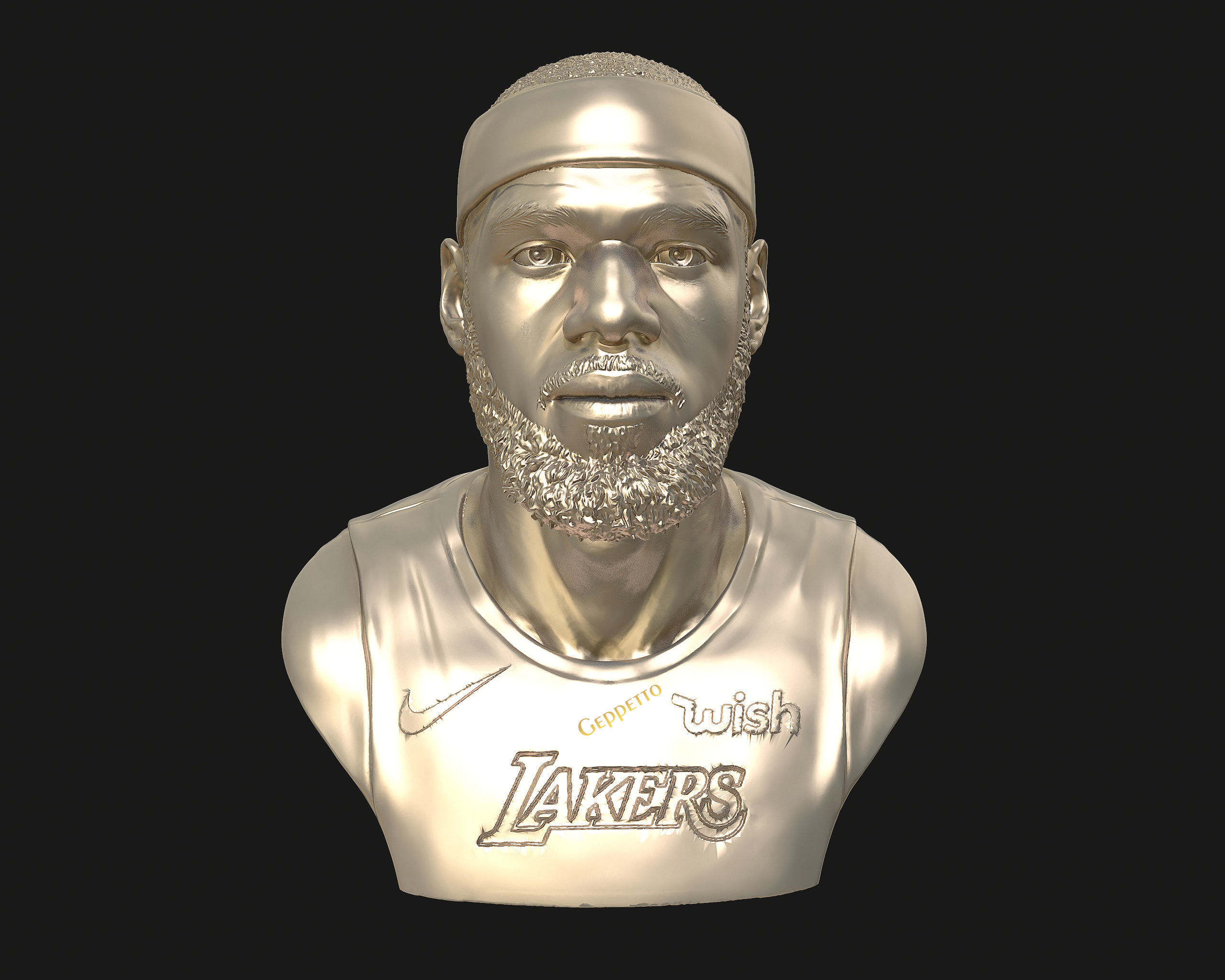 Lebron James in Lakers jersey Ready to 3D print 3D print model_48