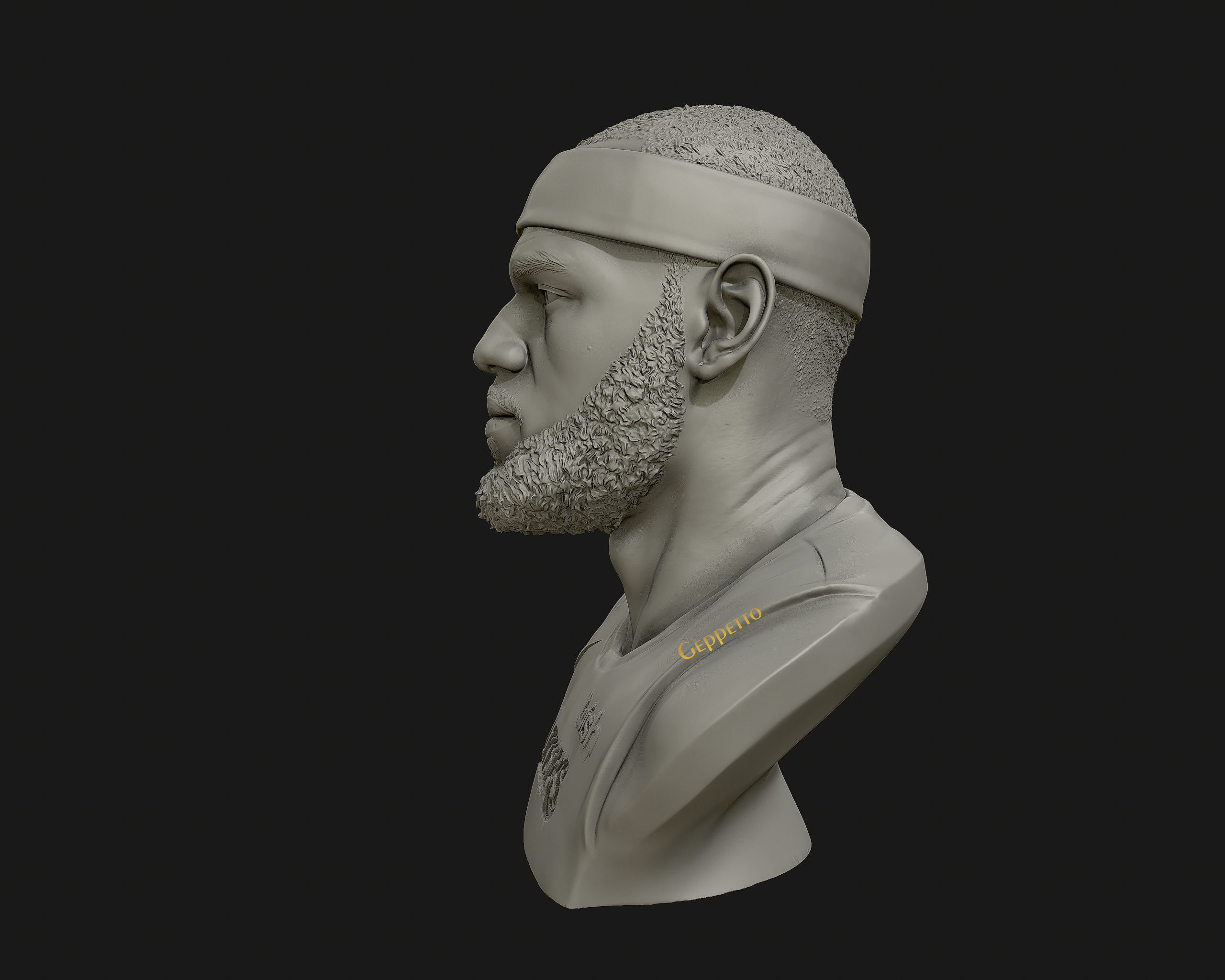 Lebron James in Lakers jersey Ready to 3D print 3D print model_34